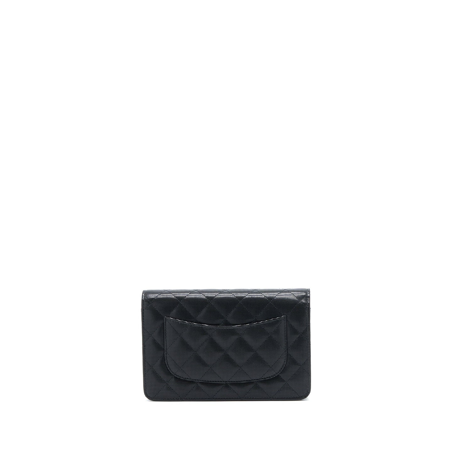 Chanel Limited On Calfskin GHW Black Wallet Case
