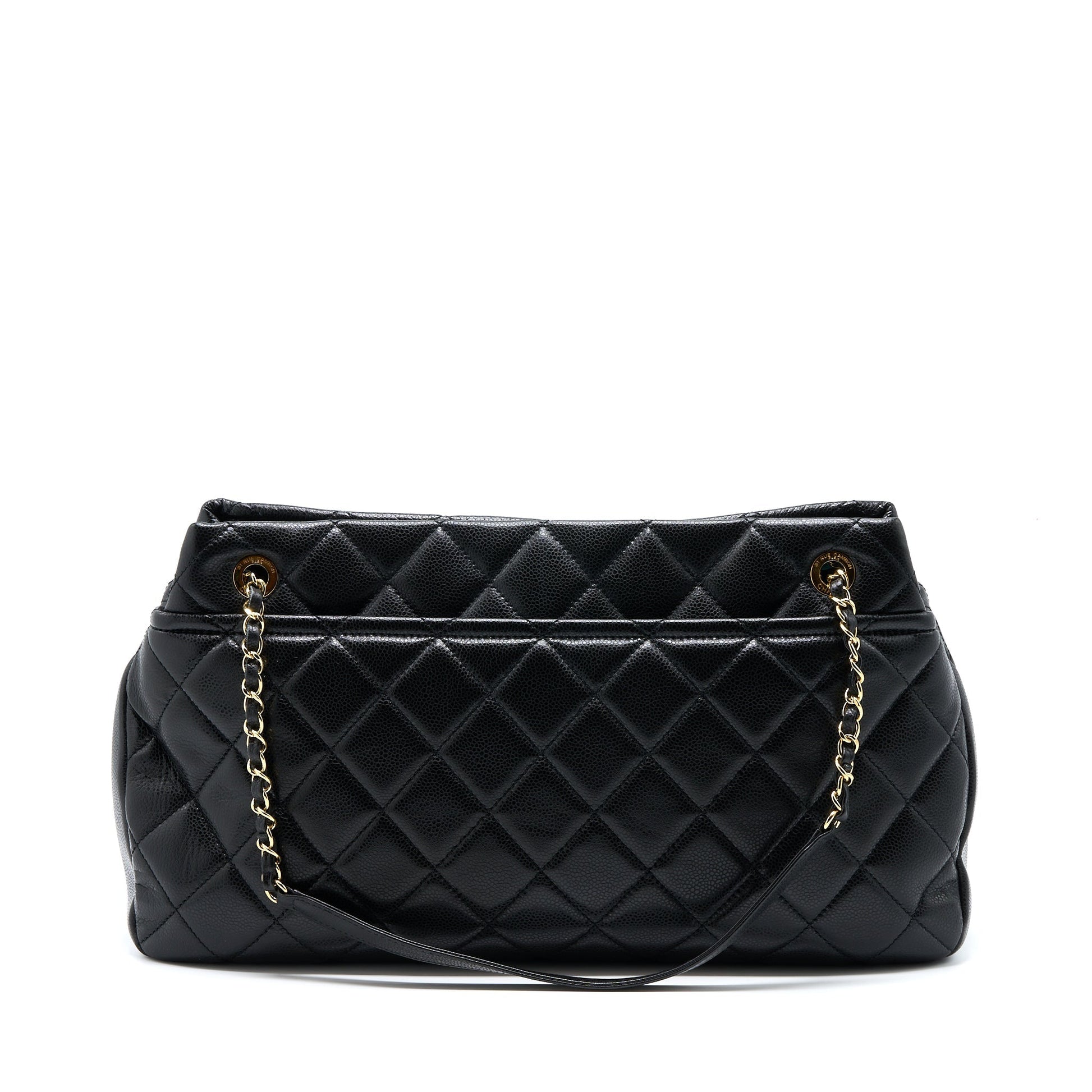 Chanel Matelasse Caviar GHW Black Tote Bag Ghw 1