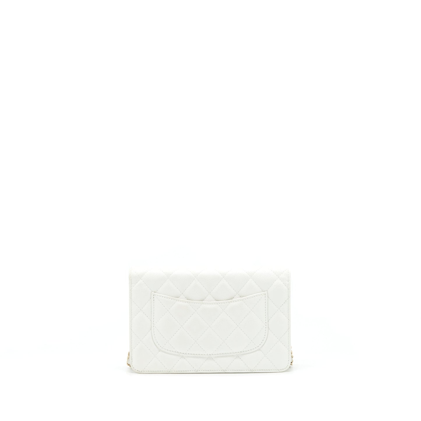 Chanel 21C On Limit Edition Caviar LGHW White Wallet Case