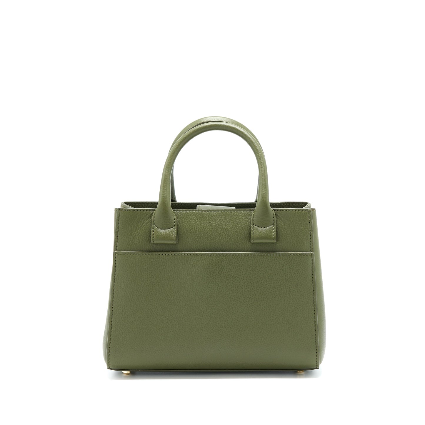 Chanel Top Handle Calfskin LGHW Green Small Tote Bag