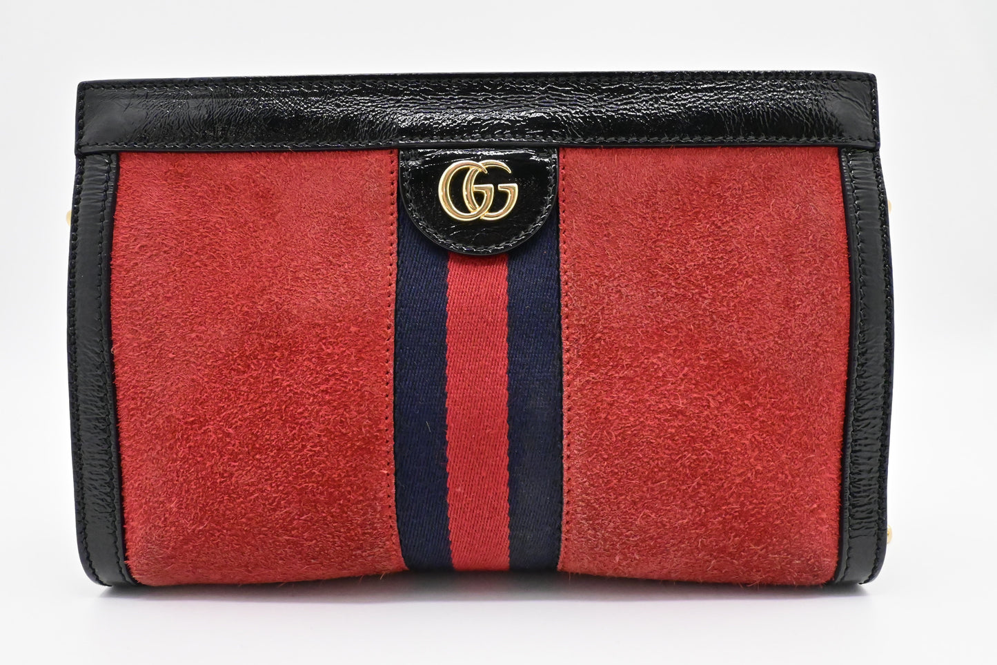 Gucci Ophidia Suede Red Crossbody Bag