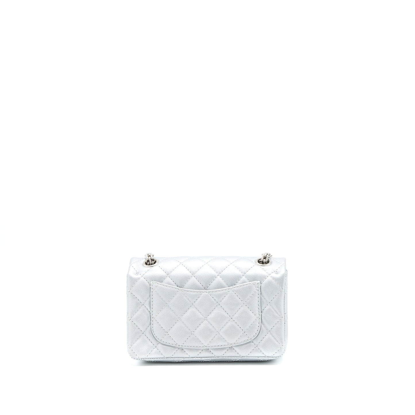 Chanel 2.55 Reissue Flap Calfskin Light SHW Grey Shoulder Bag