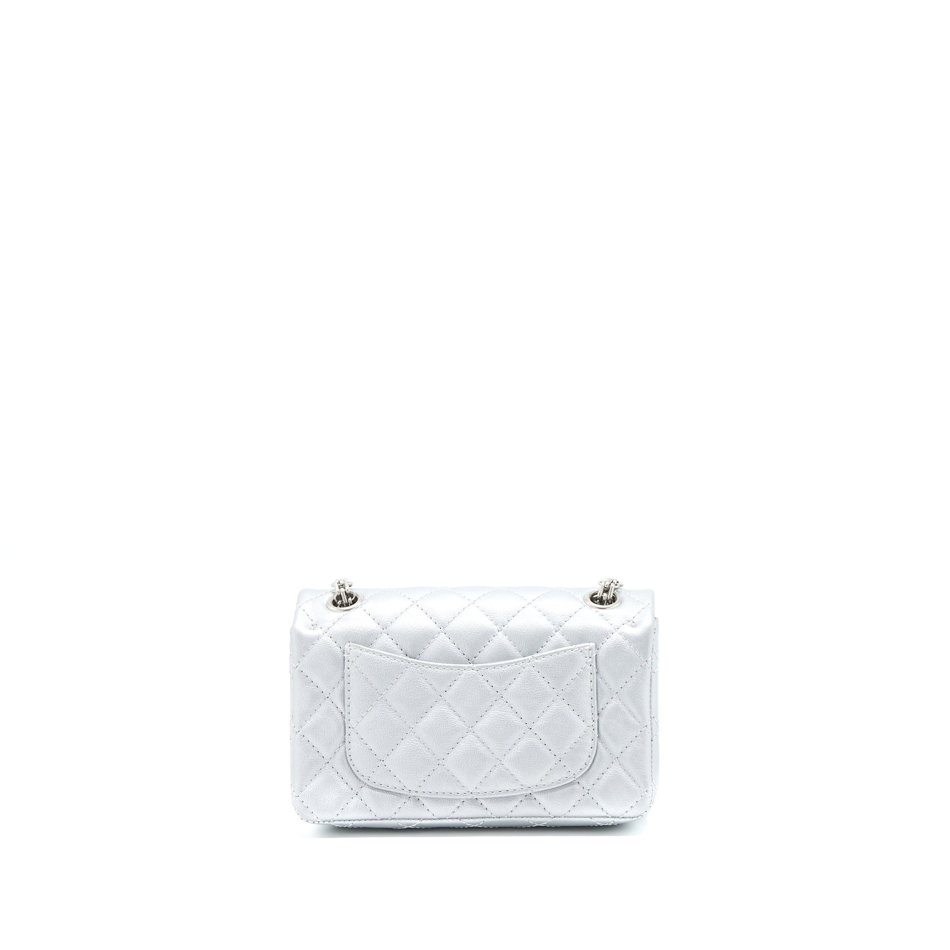 Chanel 2.55 Reissue Flap Calfskin Light SHW Grey Shoulder Bag