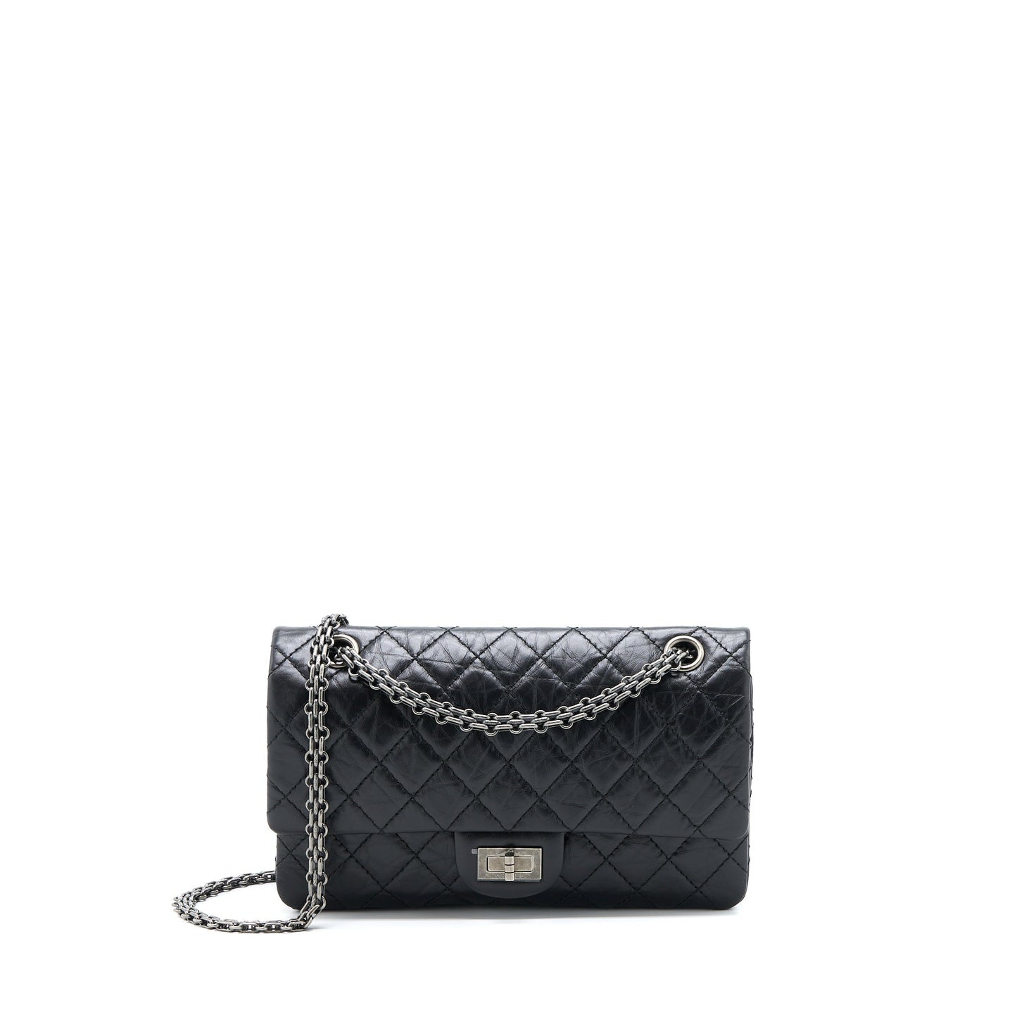 Chanel 2.55 Reissue Flap Aged Calfskin Ruthenium Small Shoulder Bag