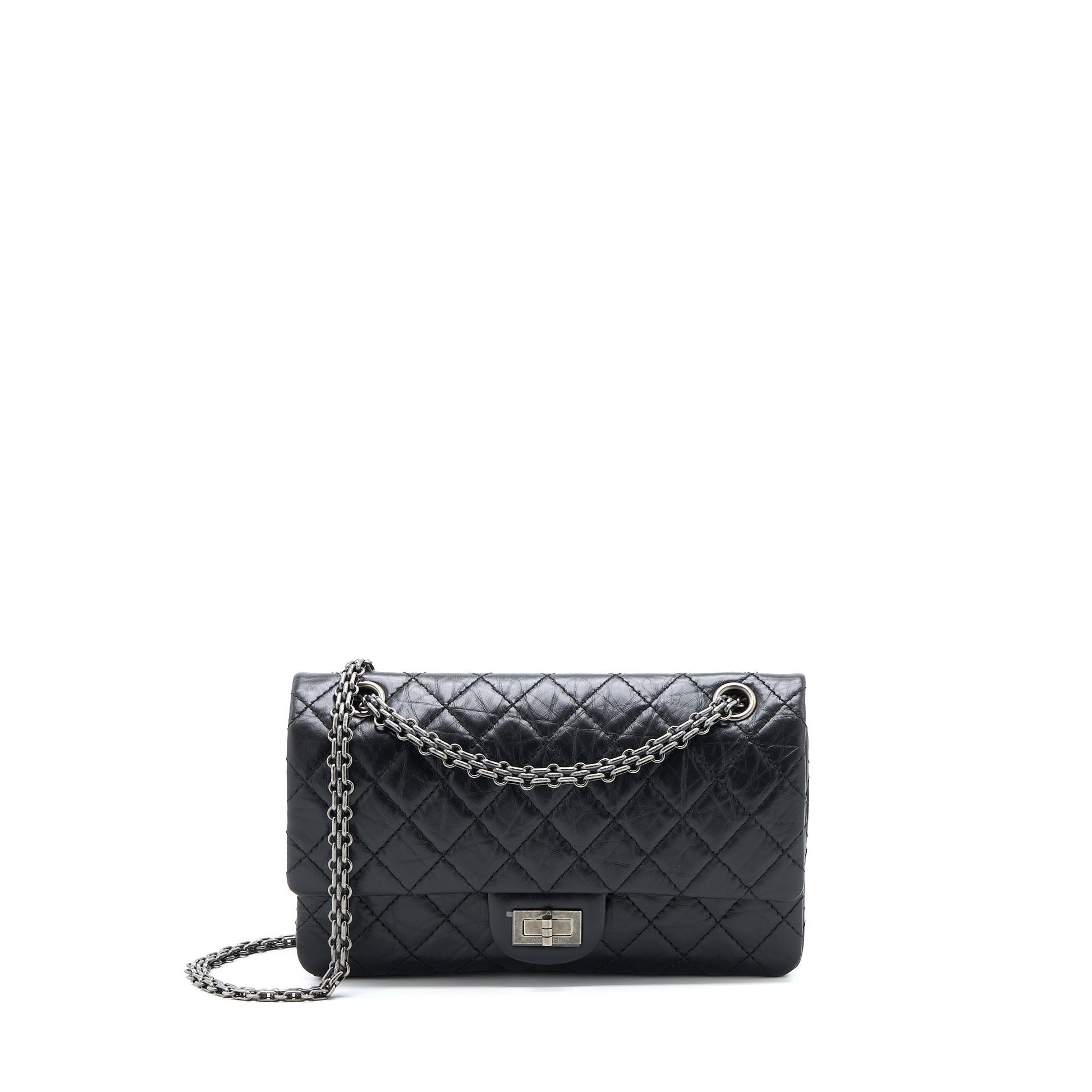 Chanel 2.55 Reissue Flap Aged Calfskin Ruthenium Small Shoulder Bag