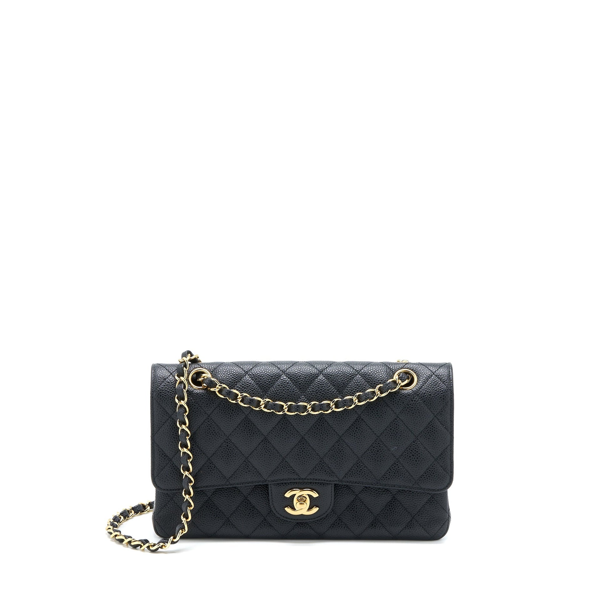 Chanel Classic Double Flap Caviar GHW Black Shoulder Bag Ghw 5