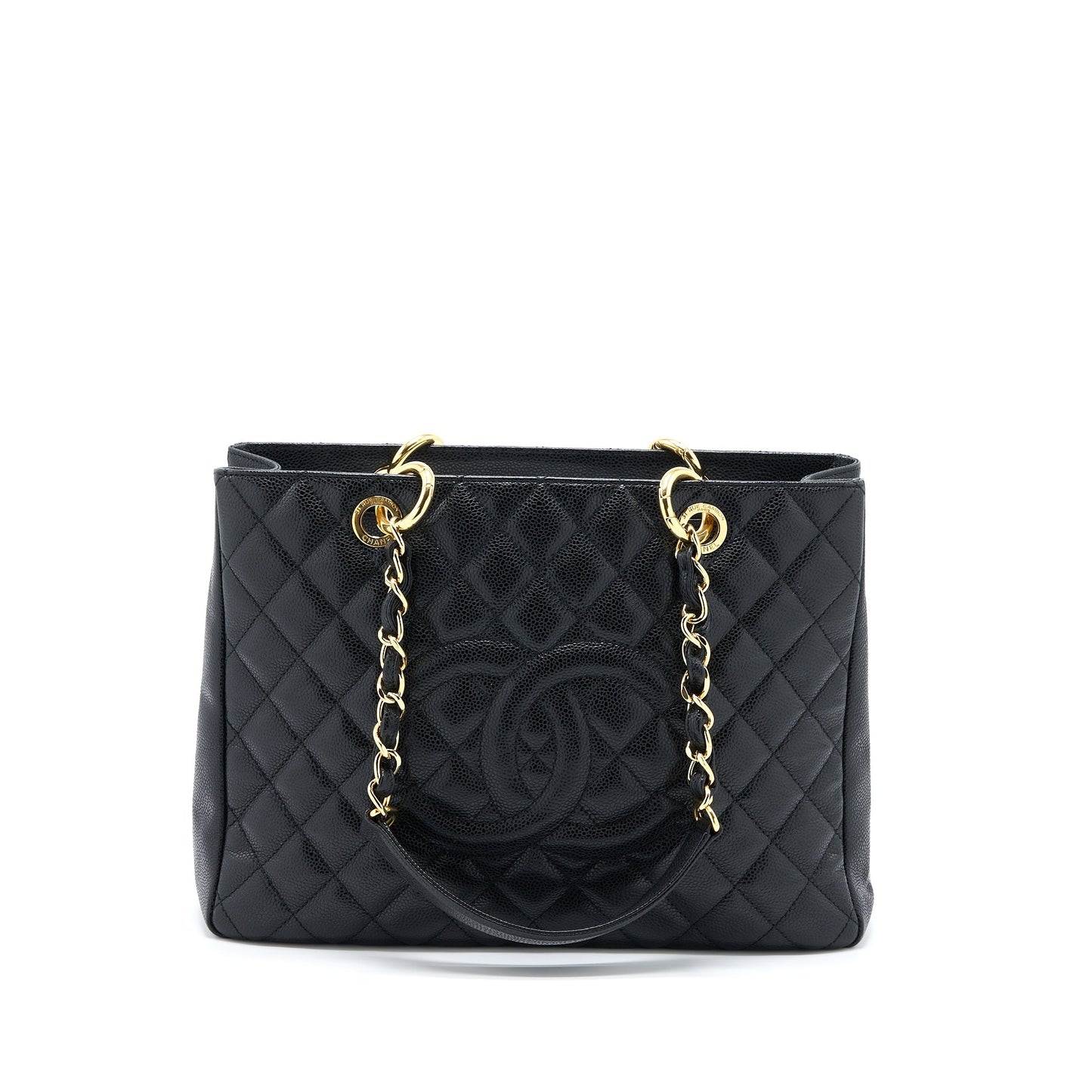 Chanel Grand Shopping GST Caviar GHW Black Tote Bag