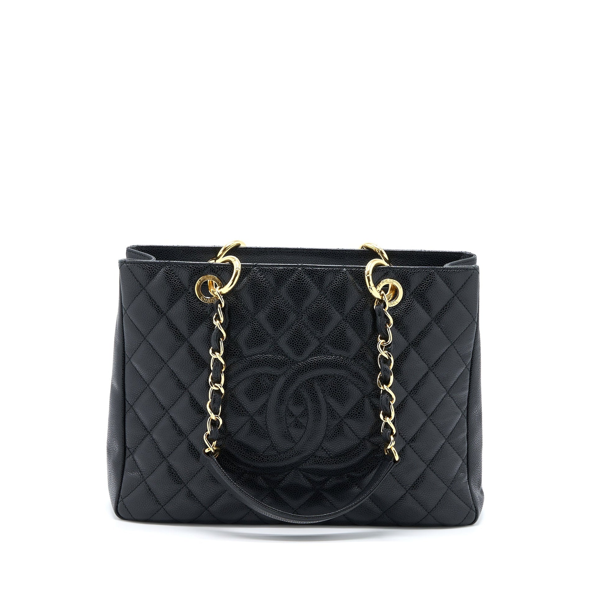 Chanel Grand Shopping GST Caviar GHW Black Tote Bag