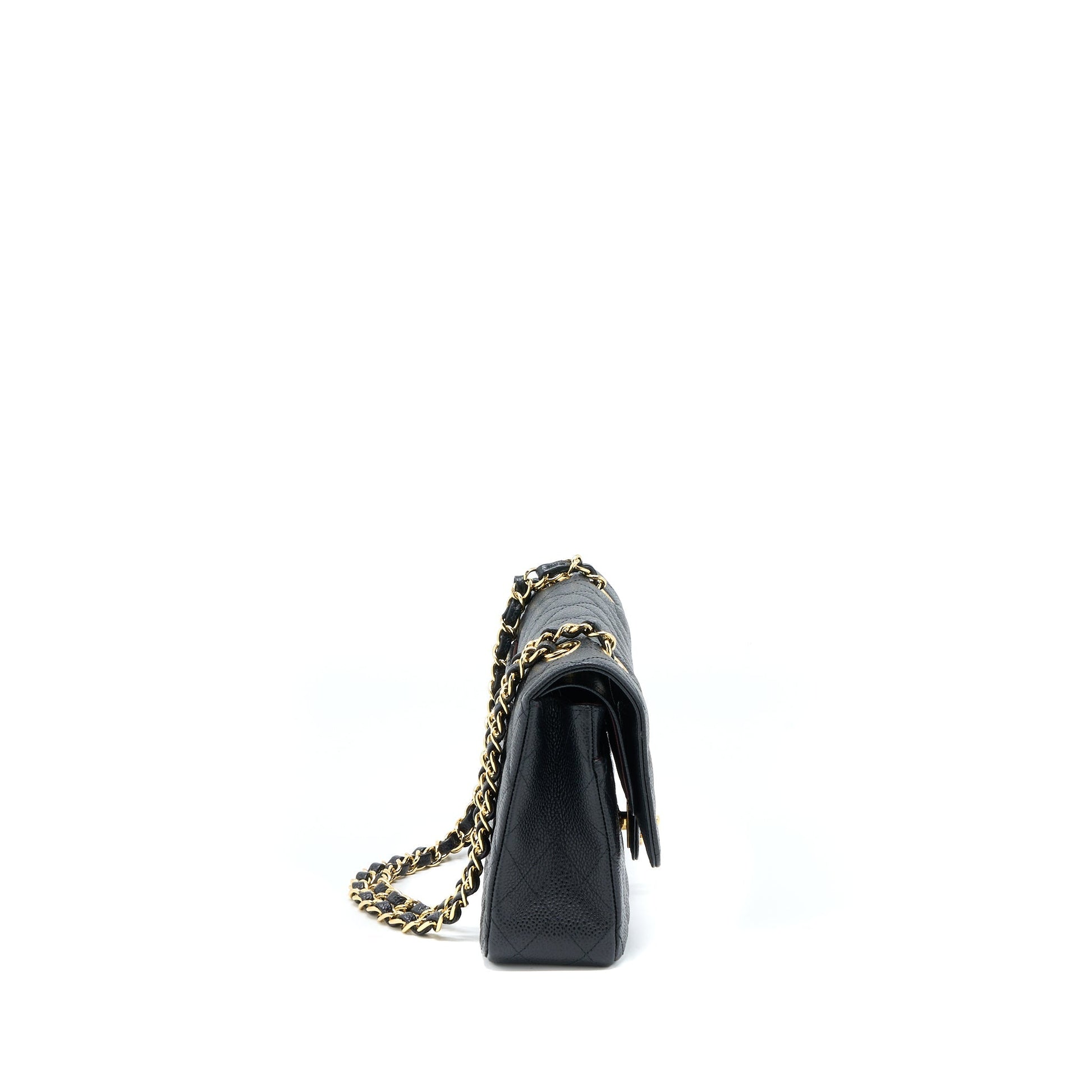 Chanel Classic Double Flap Caviar GHW Black Shoulder Bag Ghw 5