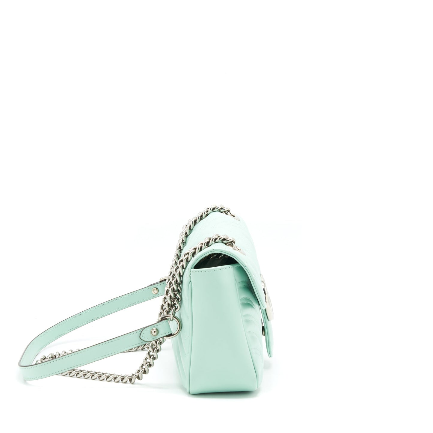 Gucci Marmont Bag Light Shw Green Small Travel Bag