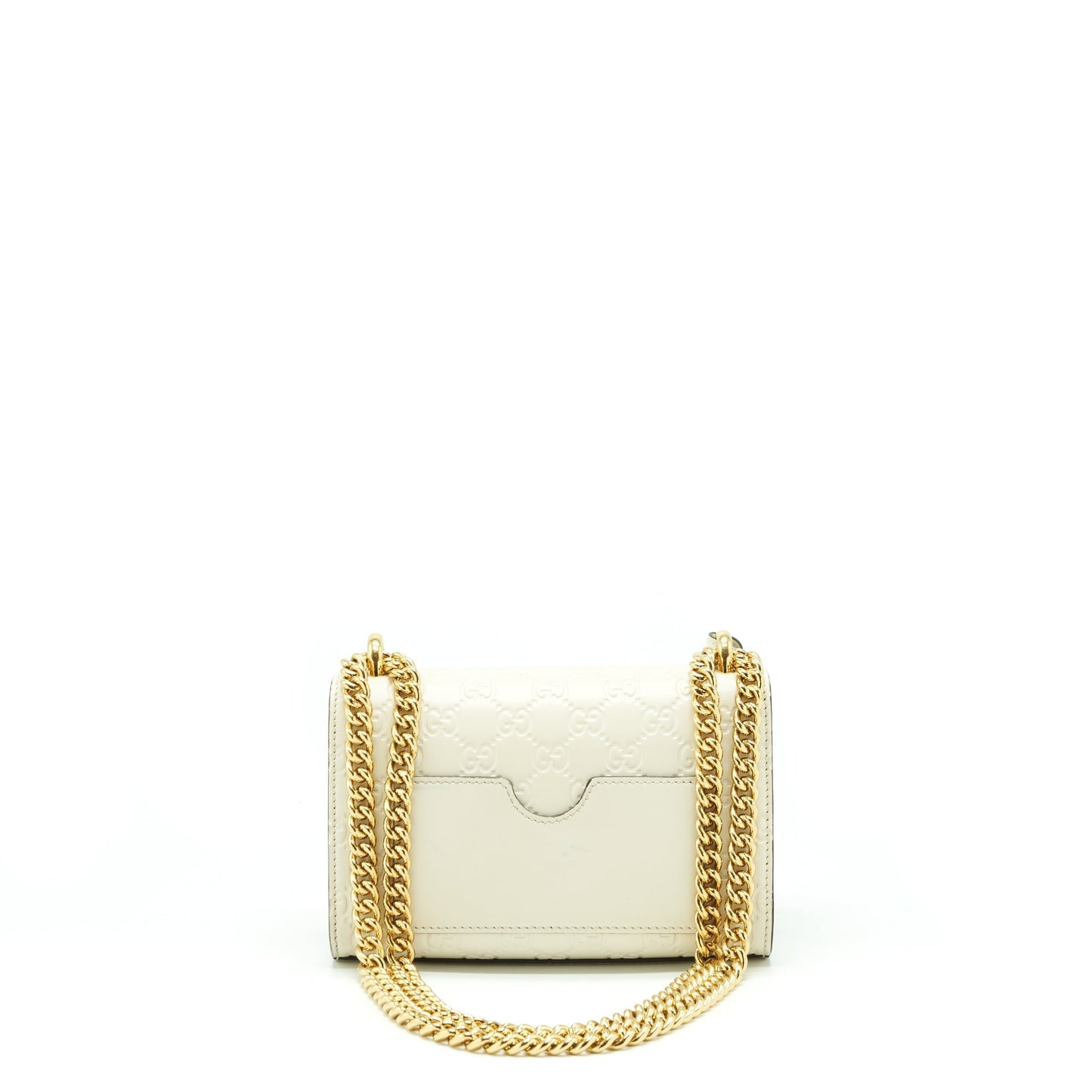 Gucci Padlock Handbag White Small Travel Bag