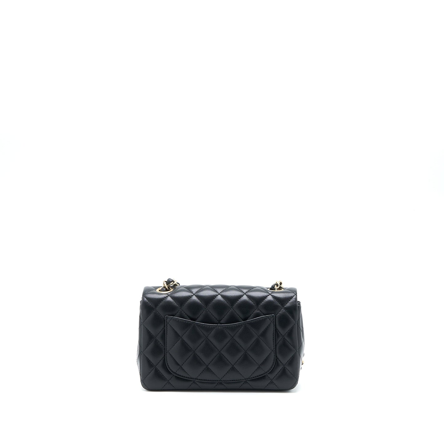 Chanel Rectangular Flap Lambskin LGHW Black Shoulder Bag Lghw 2