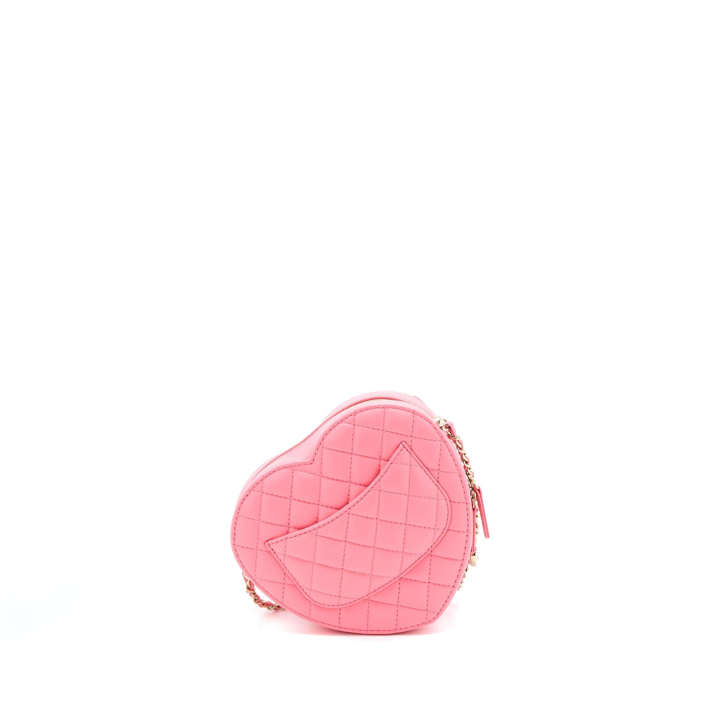 Chanel 22S Heart Lambskin LGHW Microchip Pink Handbag Lghw Microchip