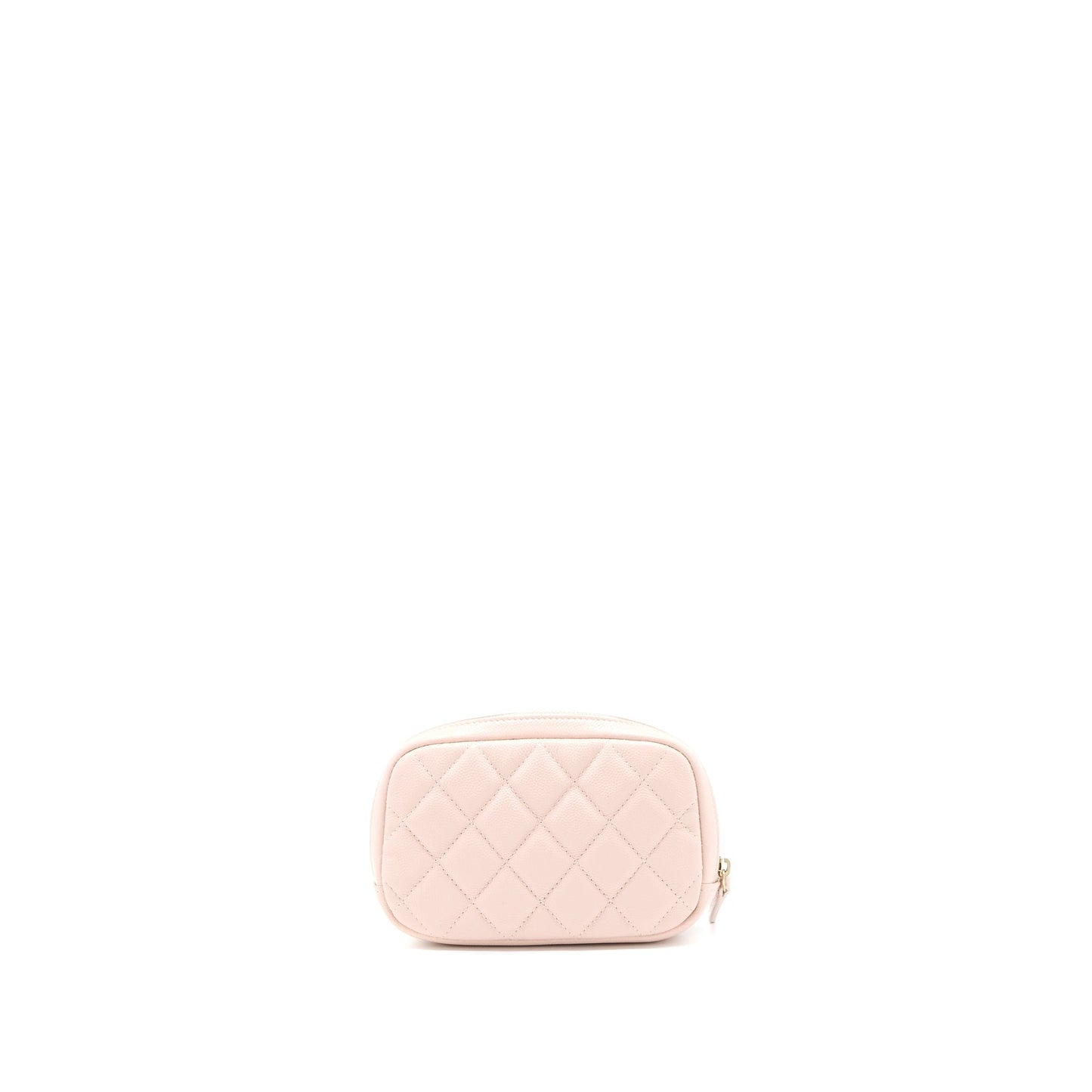 Chanel 21C Cosmetic Caviar Rose Clair LGHW Small Handbag