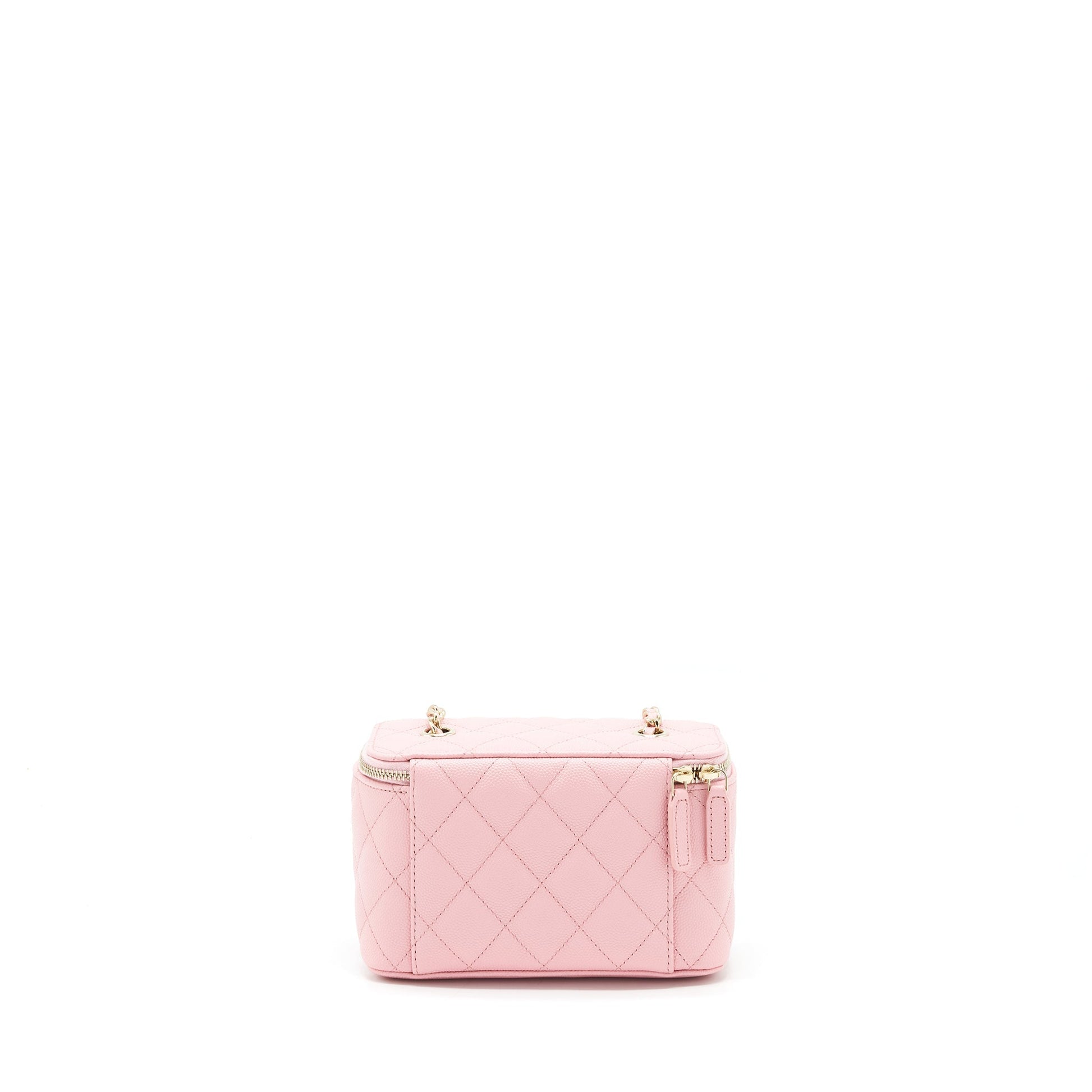 Chanel 22C Long Vanity Caviar Light LGHW Pink Handbag