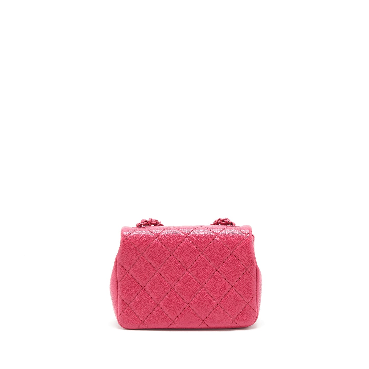 Chanel Square Caviar Hardware Pink Mini Bag