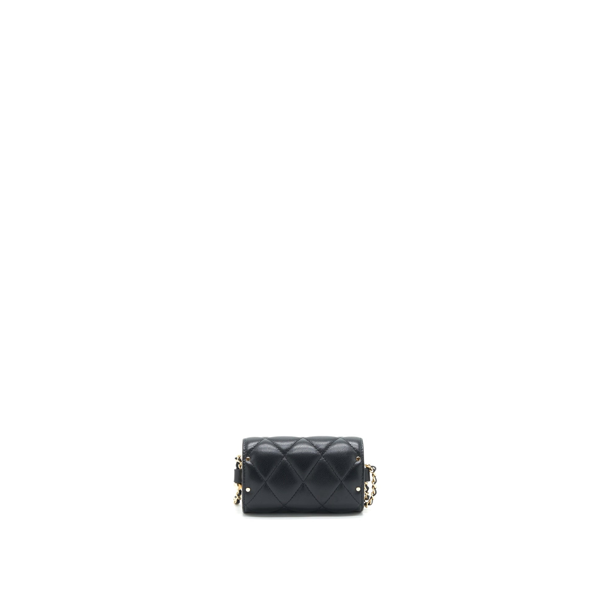 Chanel 21A Lipstick GHW Black Mini Bag