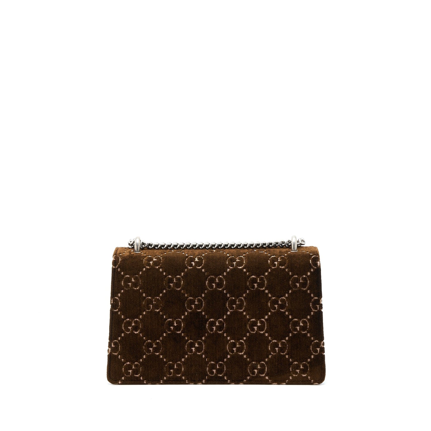 Gucci Dionysus Supreme Velvet Shw Handbag Brown Small Travel Bag