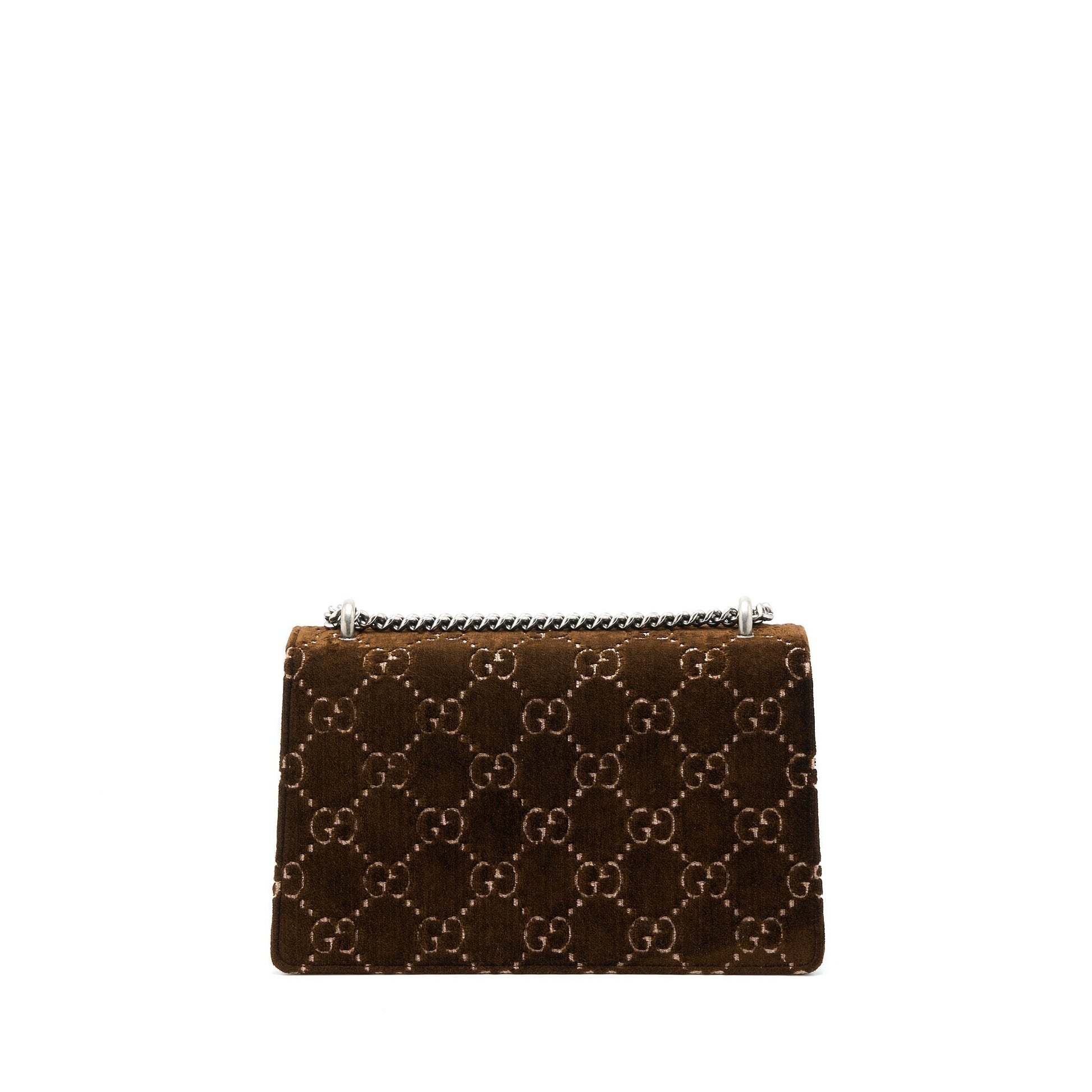 Gucci Dionysus Supreme Velvet Shw Handbag Brown Small Travel Bag