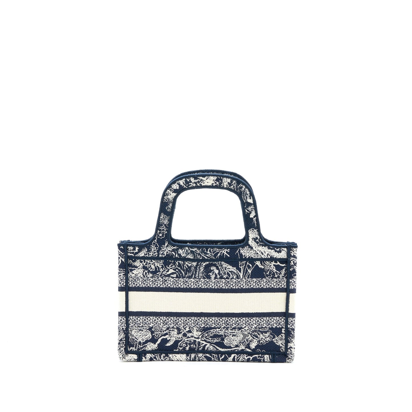Dior Book Tote Limited Edition Toile De Jouy Blue Mini Tote Bag