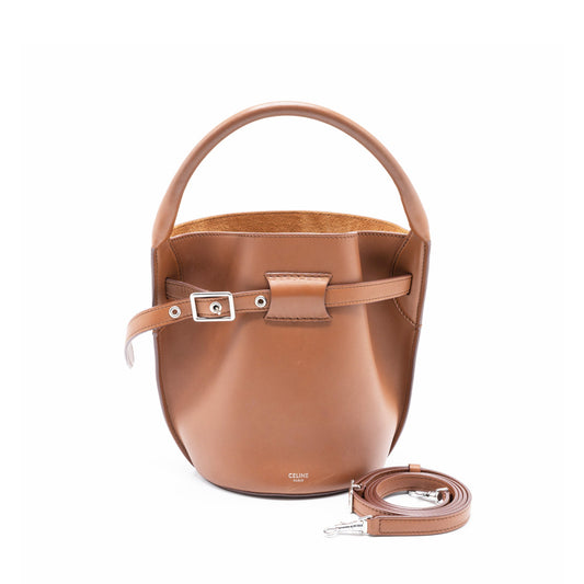 Celine Nano Purse Handbag Brown Bucket Bucket Bag