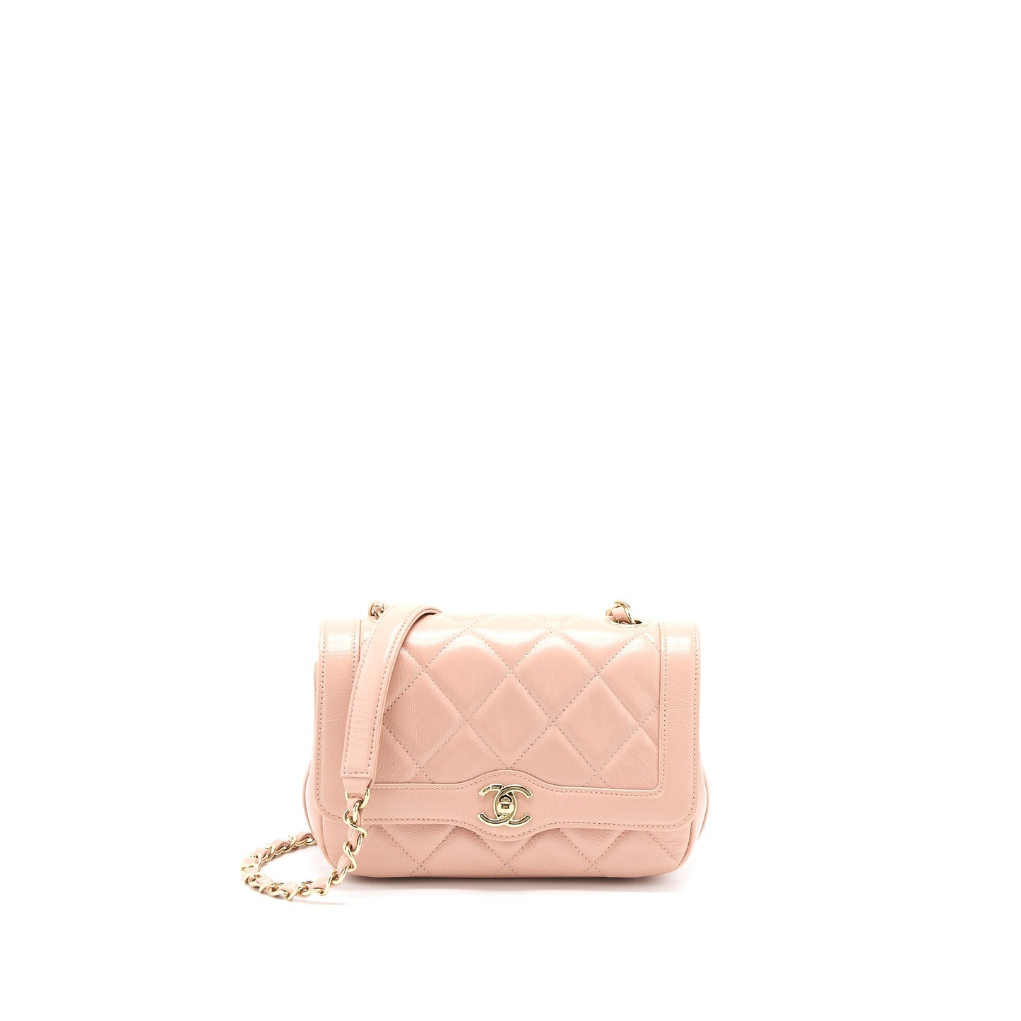 Chanel Seasonal Flap Aged Calfskin LGHW Pink Shoulder Bag