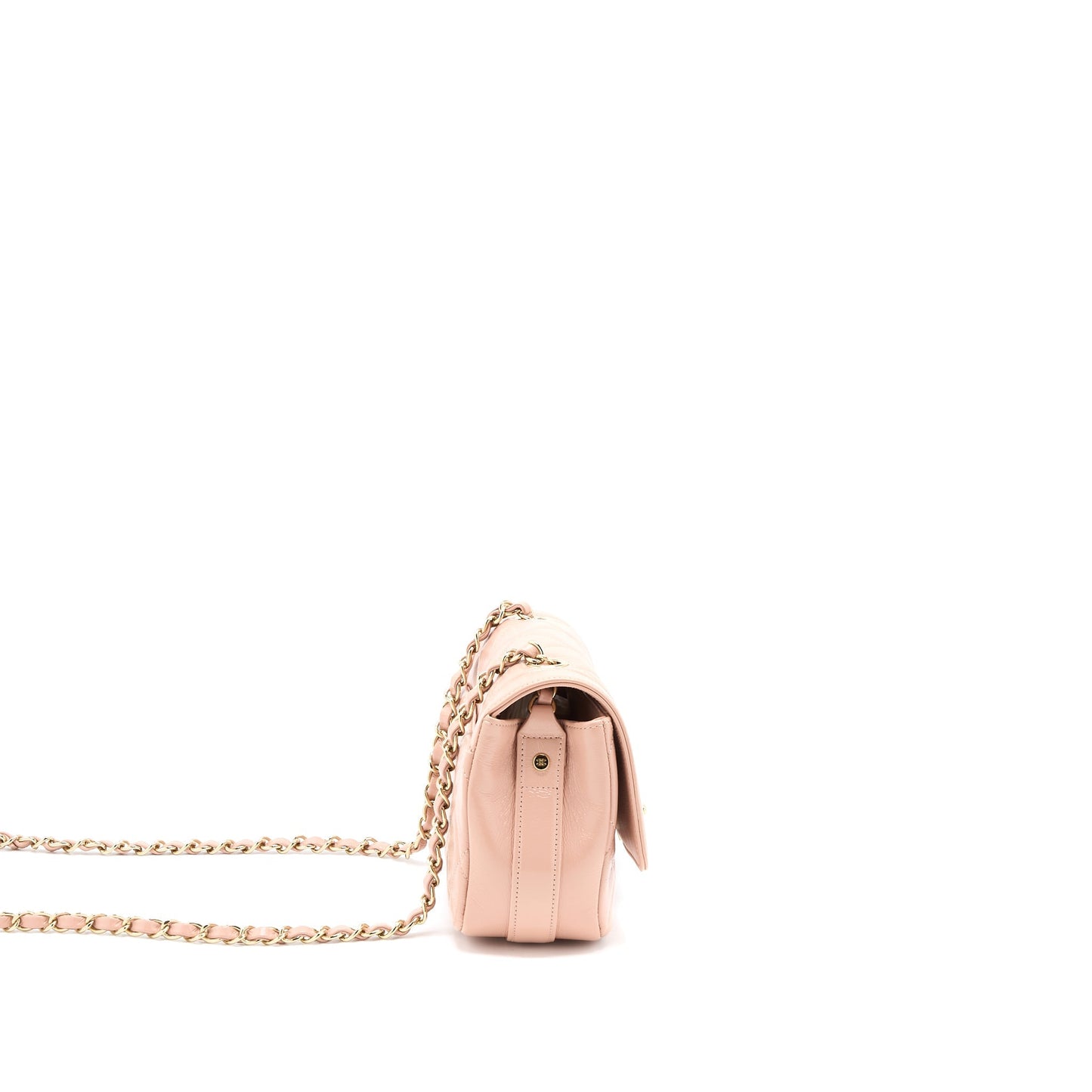 Chanel Seasonal Flap Aged Calfskin LGHW Pink Shoulder Bag