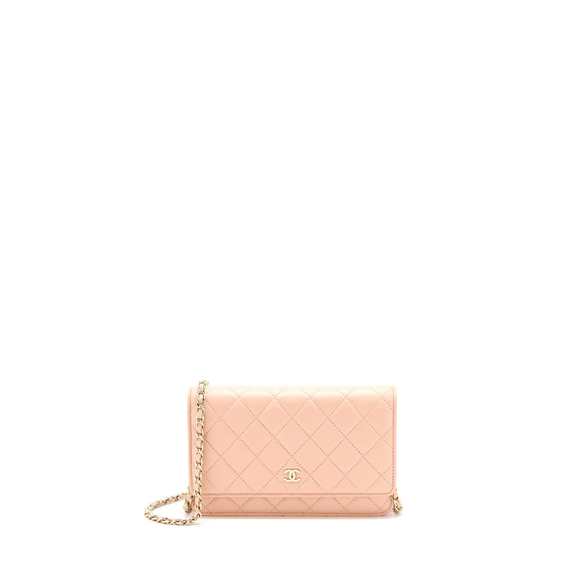 Chanel Classic on Lambskin Light LGHW Pink Wallet Case