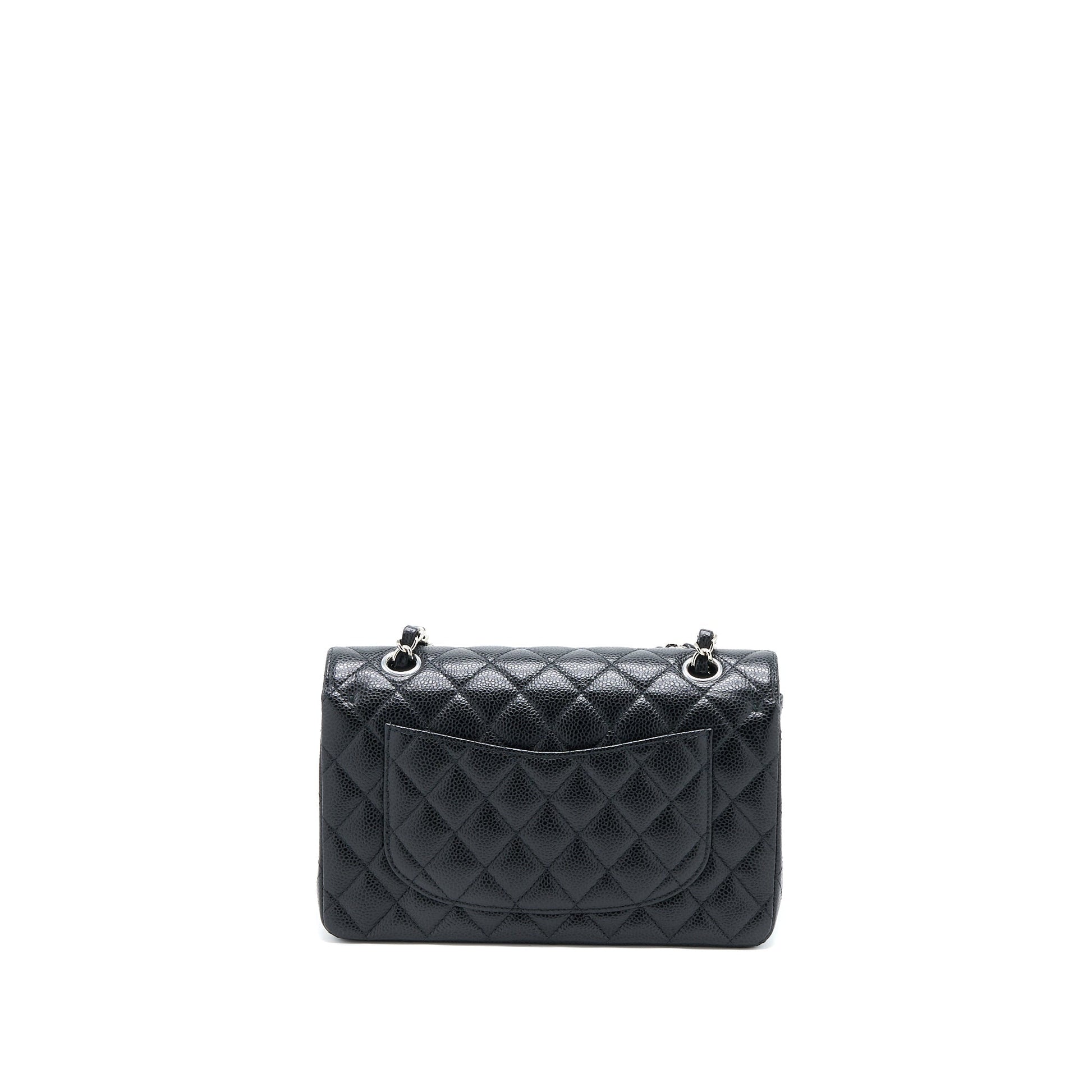 Chanel Classic Flap Caviar SHW Black Small Shoulder Bag