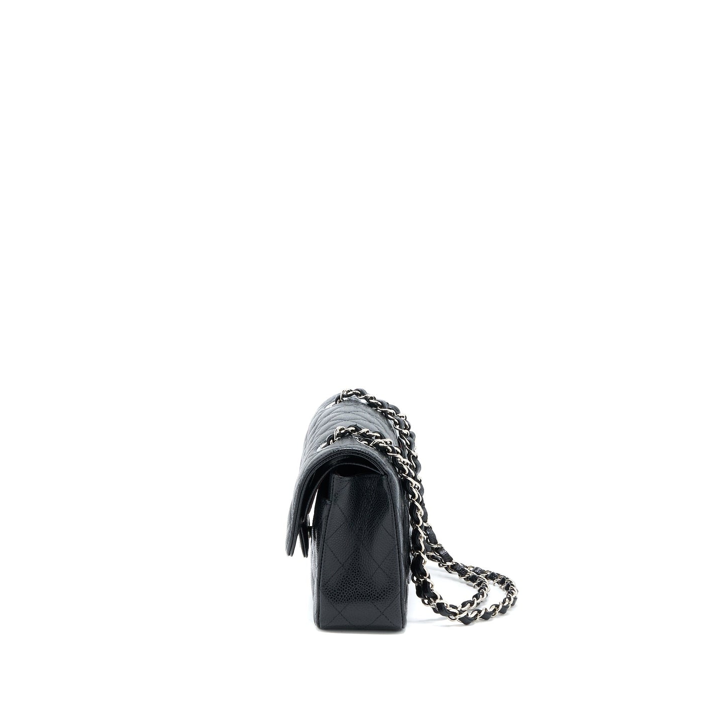 Chanel Classic Flap Caviar SHW Black Small Shoulder Bag