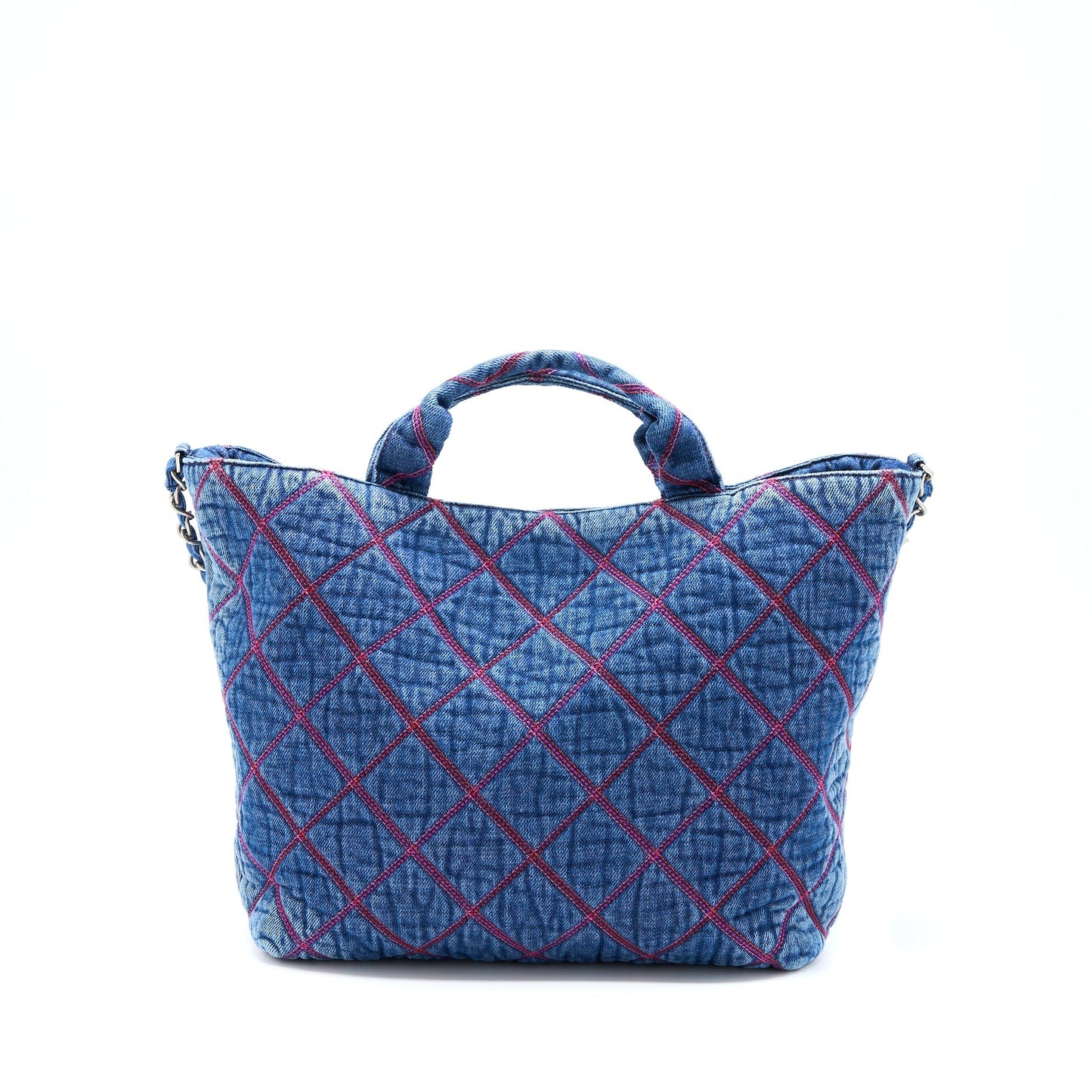 Chanel COCO Beach Denim SHW Microchip Tote Bag