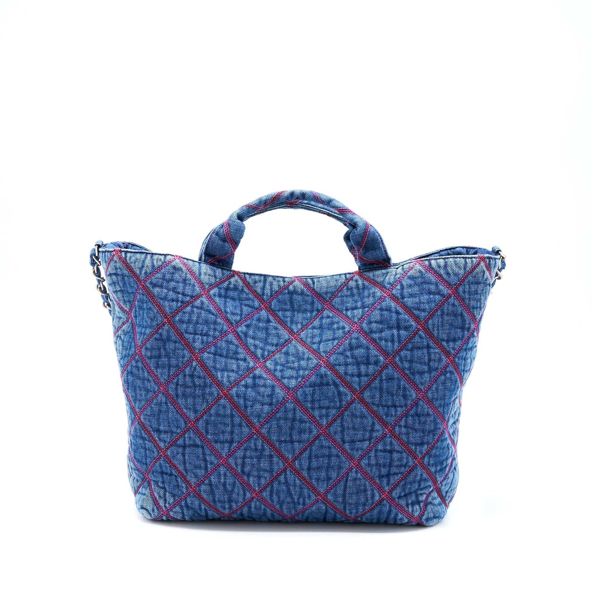 Chanel COCO Beach Denim SHW Microchip Tote Bag