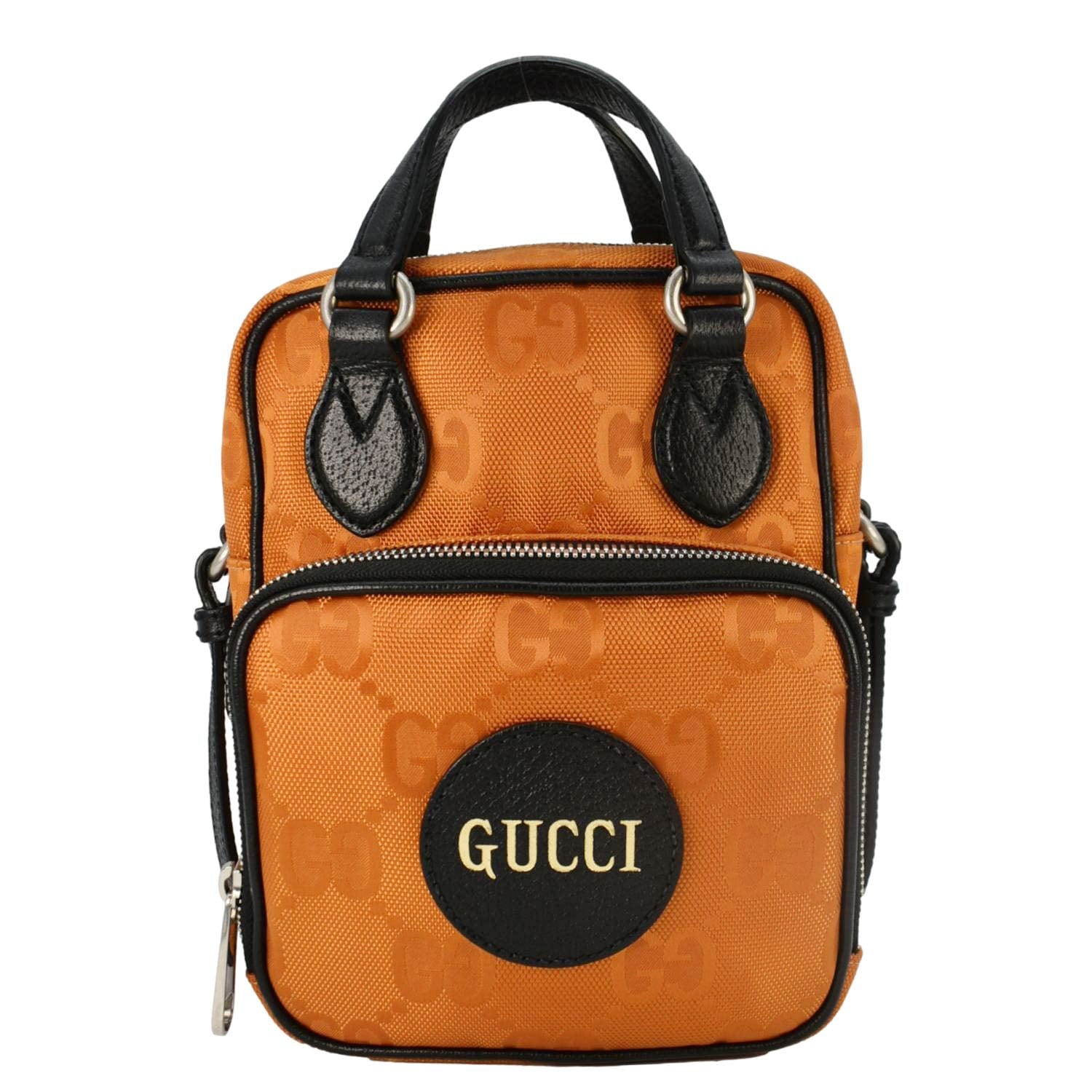 Gucci Off The Grid Shoulder Bag Orange Nylon Monogram