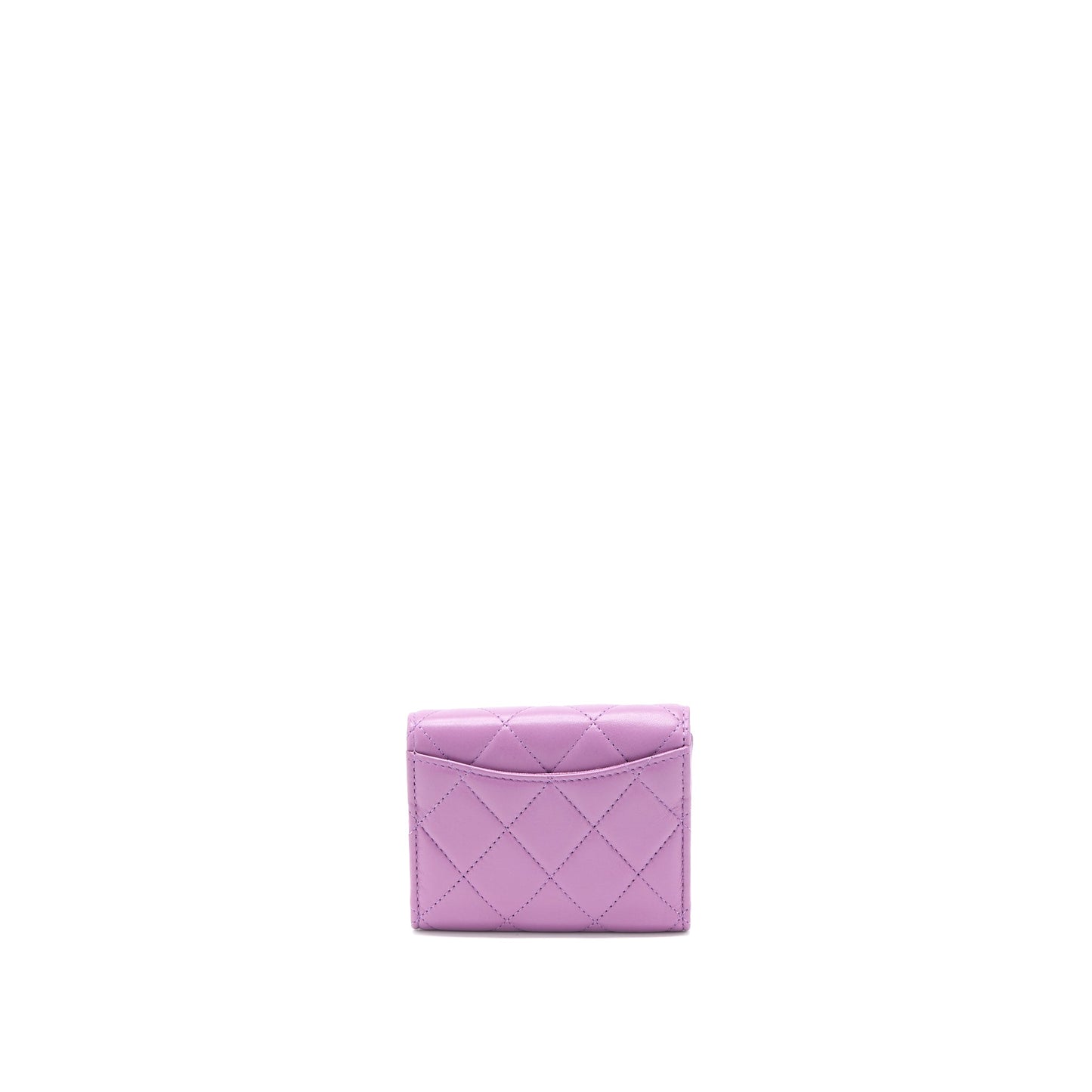 Chanel On Lambskin Purple SHW Clutch Bag