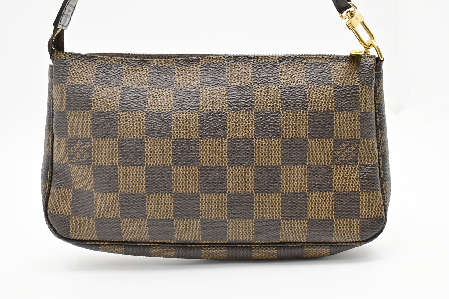 Louis Vuitton Pochette Accessoires Ebene Damier Canvas Clutch Bag