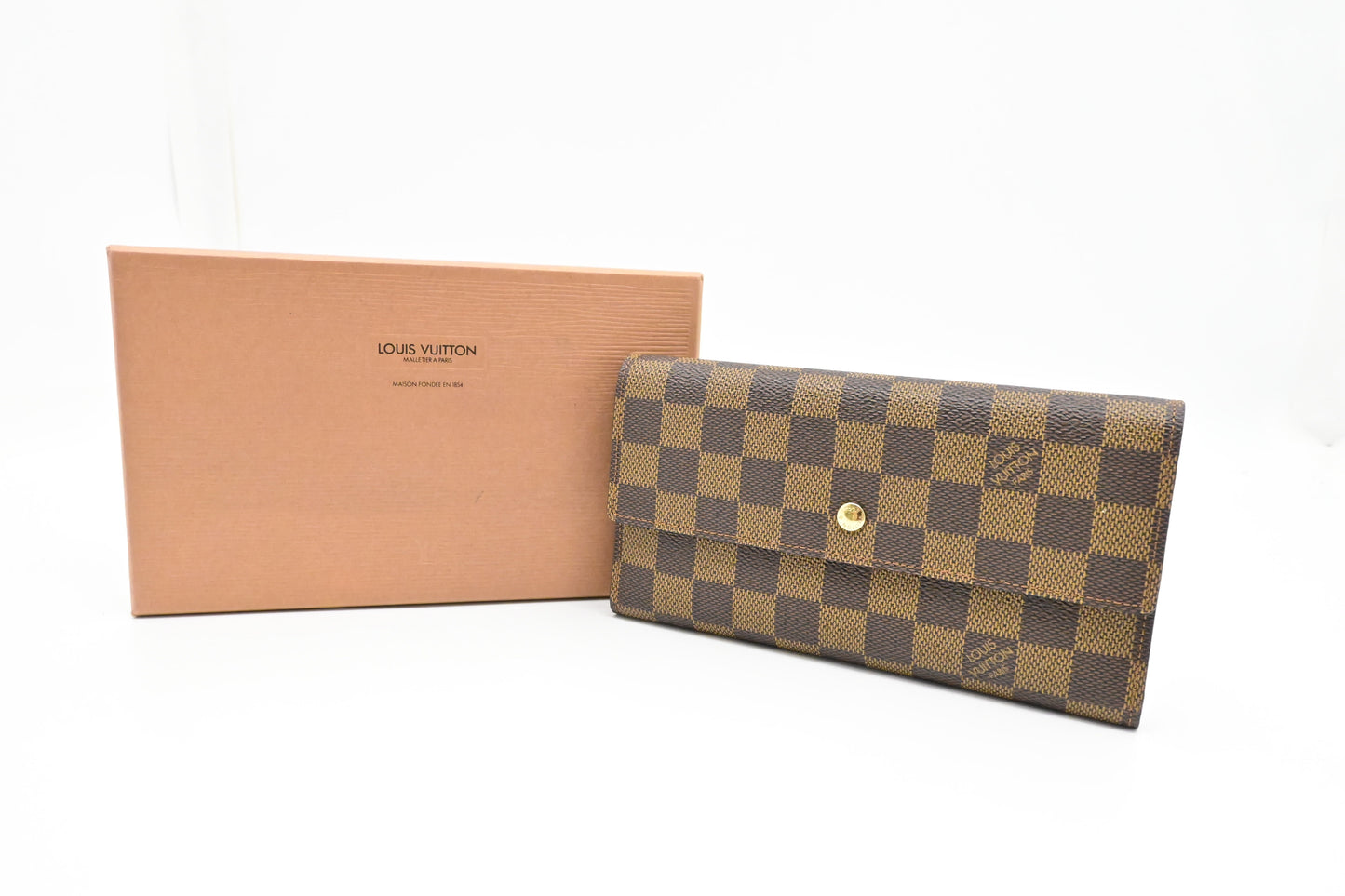 Louis Vuitton International Ebene Damier Canvas Wallet Case