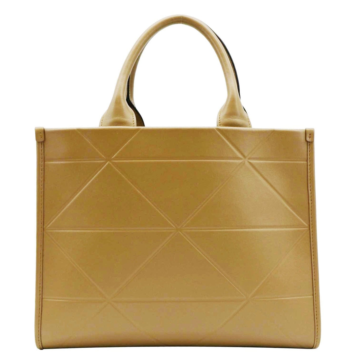 Triangolo Symbole Soft Shoulder Bag Caramel Leather Small