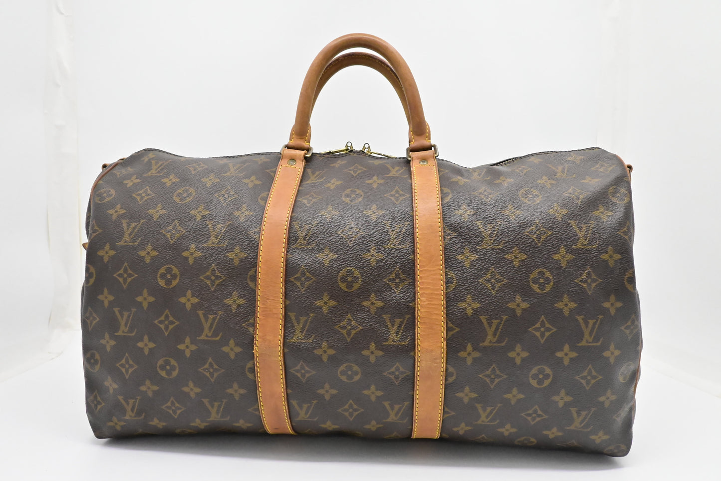 Louis Vuitton Keepall 50 Bandouliere Monogram Canvas Travel Bag Canvas 2