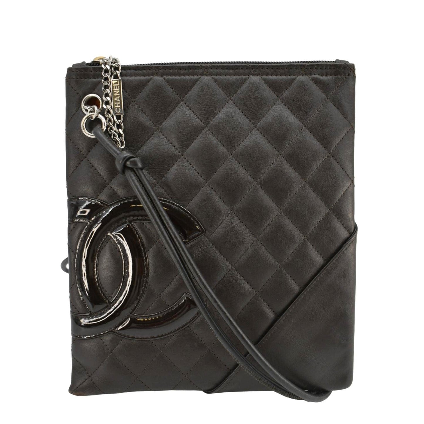 Chanel Cambon Flat Messenger Leather Calfskin Black Shoes