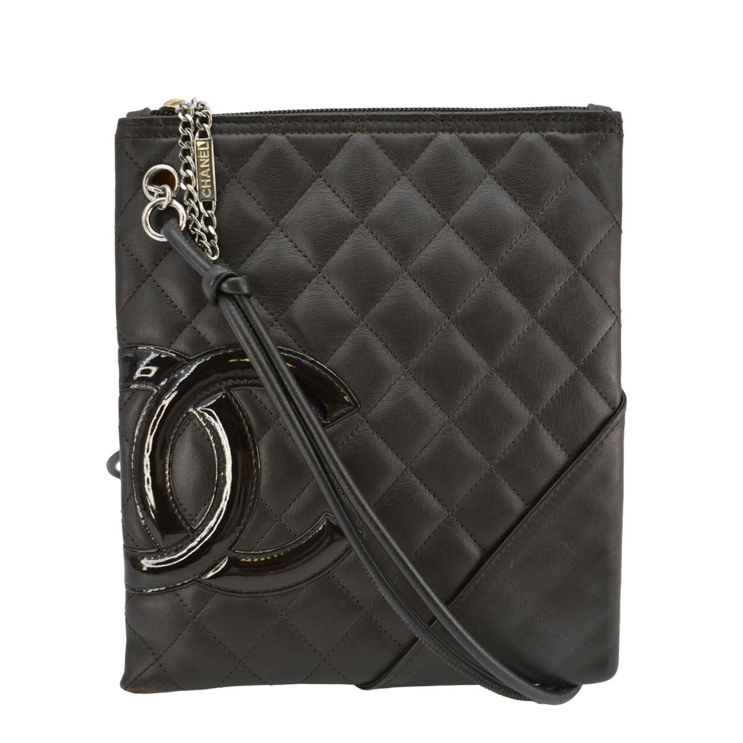 Chanel Cambon Flat Messenger Leather Calfskin Black Shoes