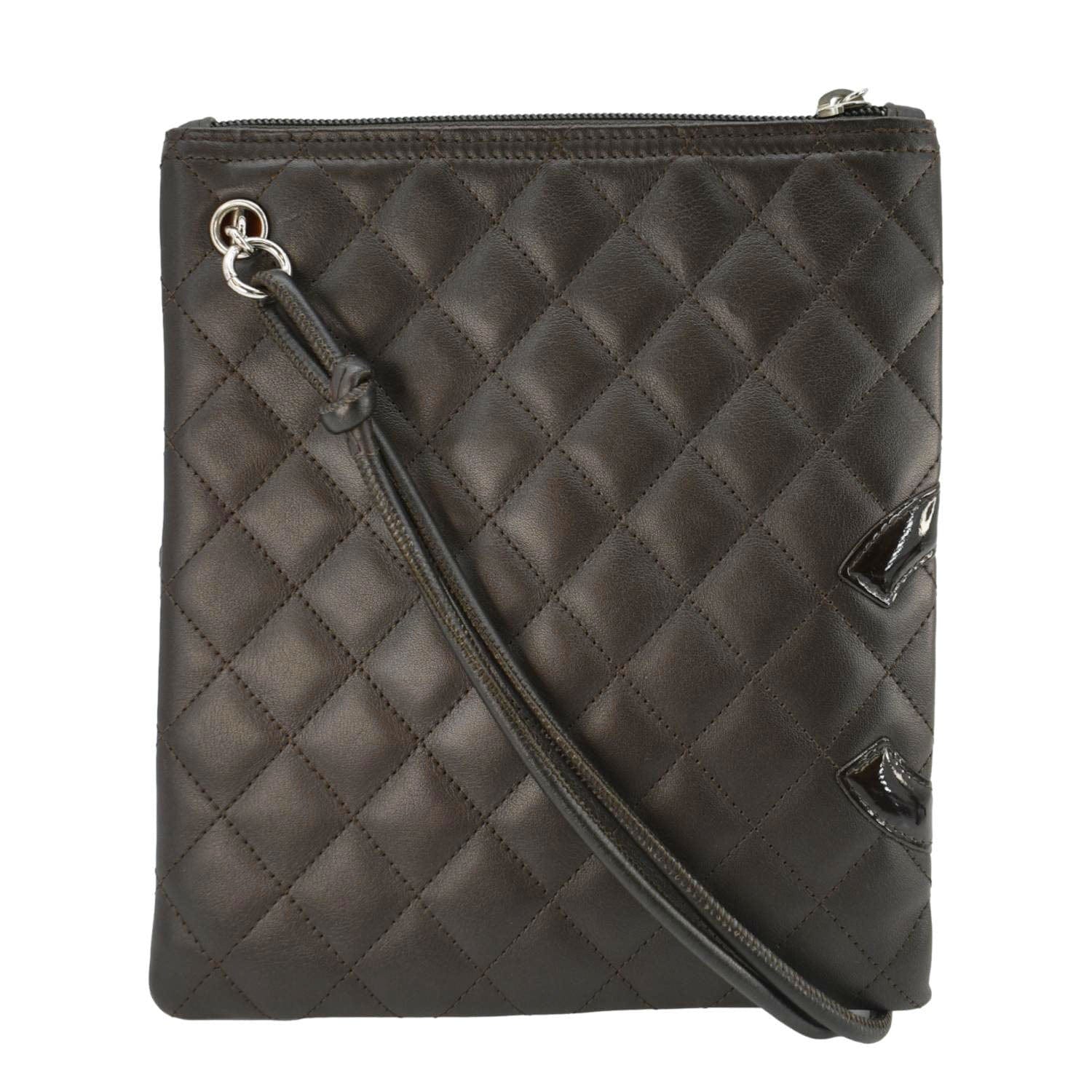 Chanel Cambon Flat Messenger Leather Calfskin Black Shoes