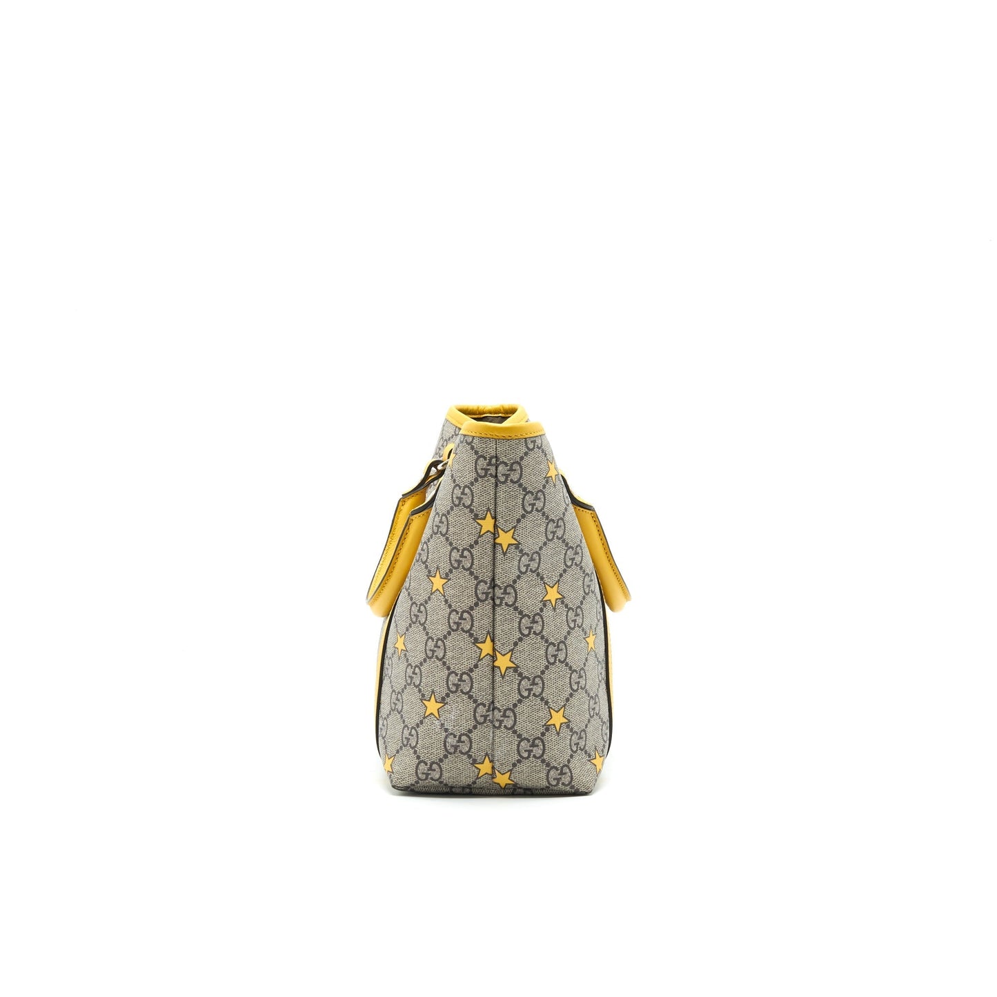 Gucci Kid Supreme Tote Bag Yellow Star
