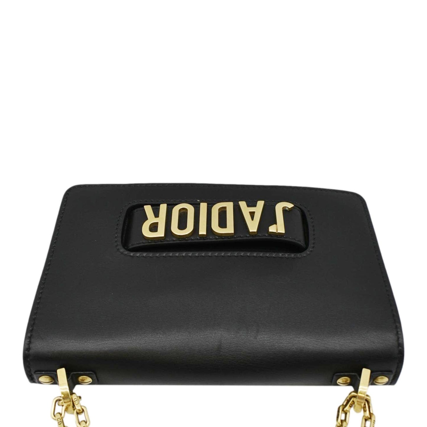 Dior A Shoulder Bag Leather Black Medium
