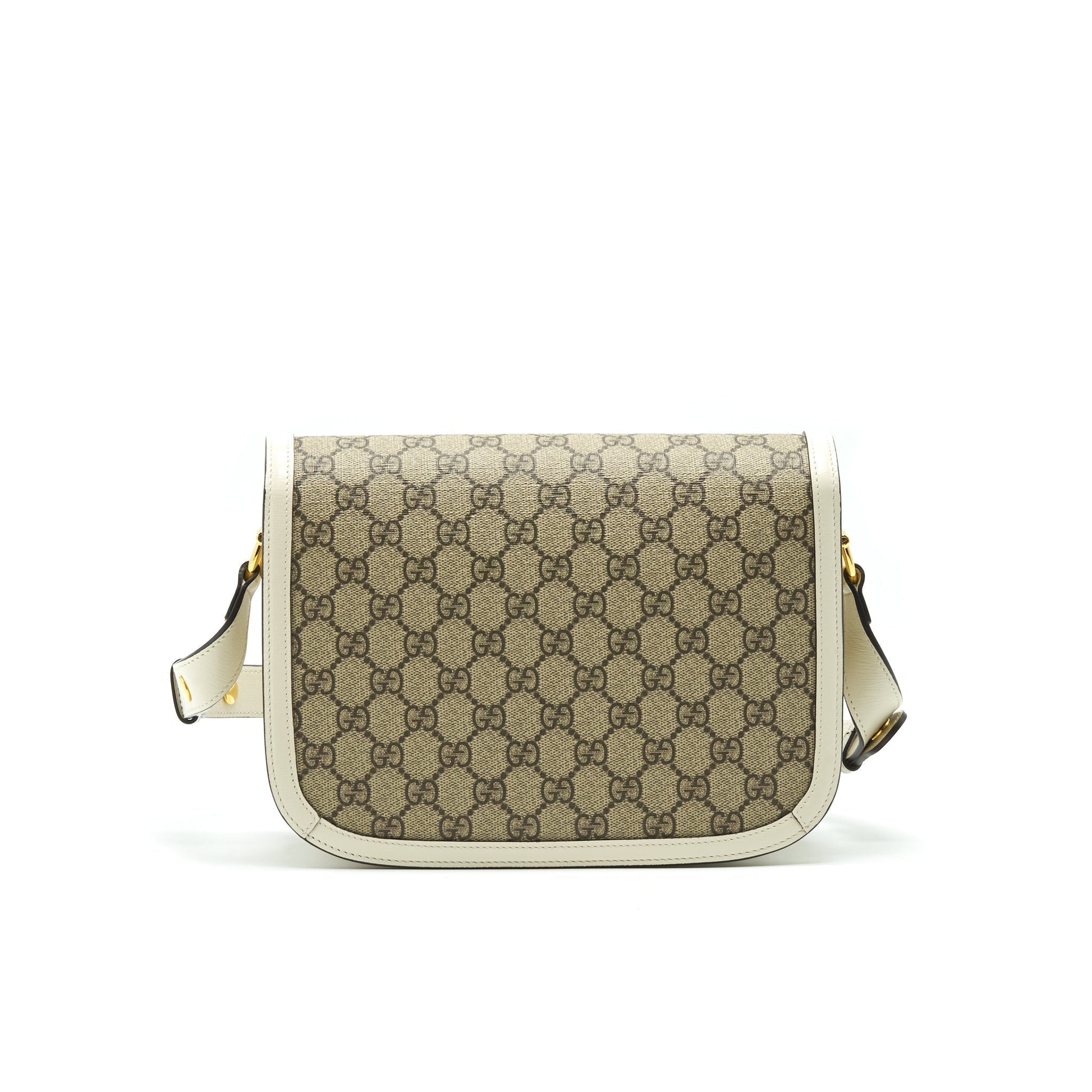 Gucci Horsebit Shoulder Bag Leather White