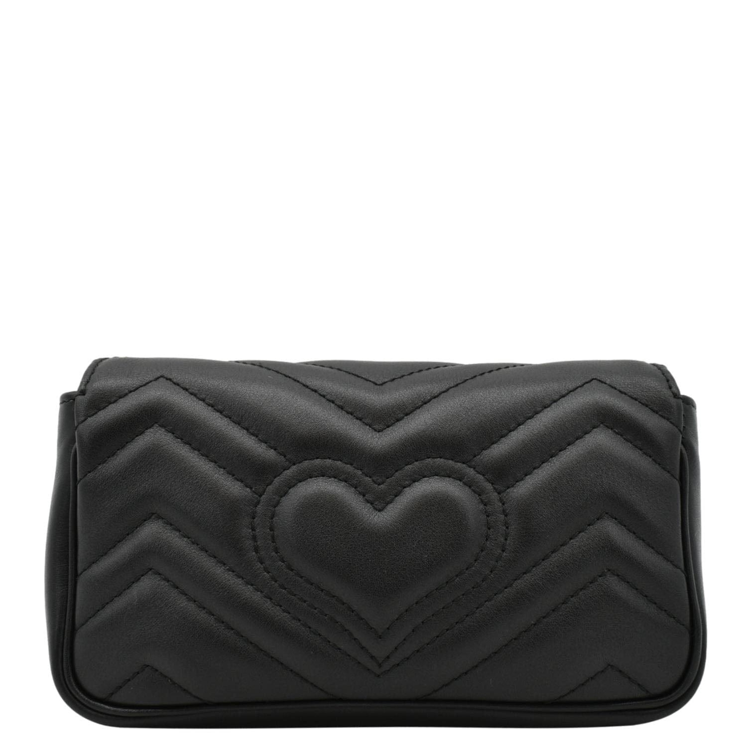 Gucci Marmont Super Mini Crossbody Bag Leather Matelasse