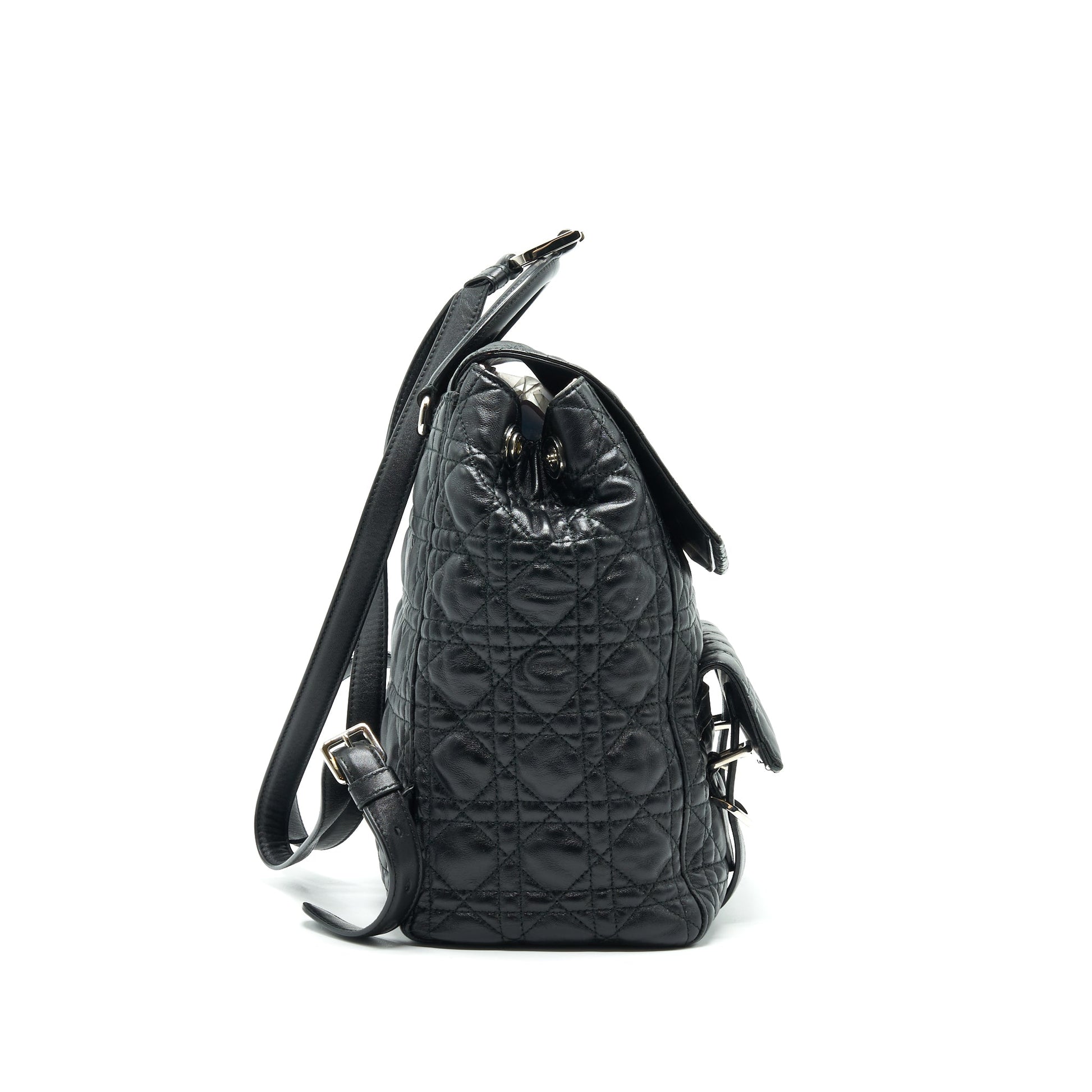 Dior Christian Backpack Handbag Black