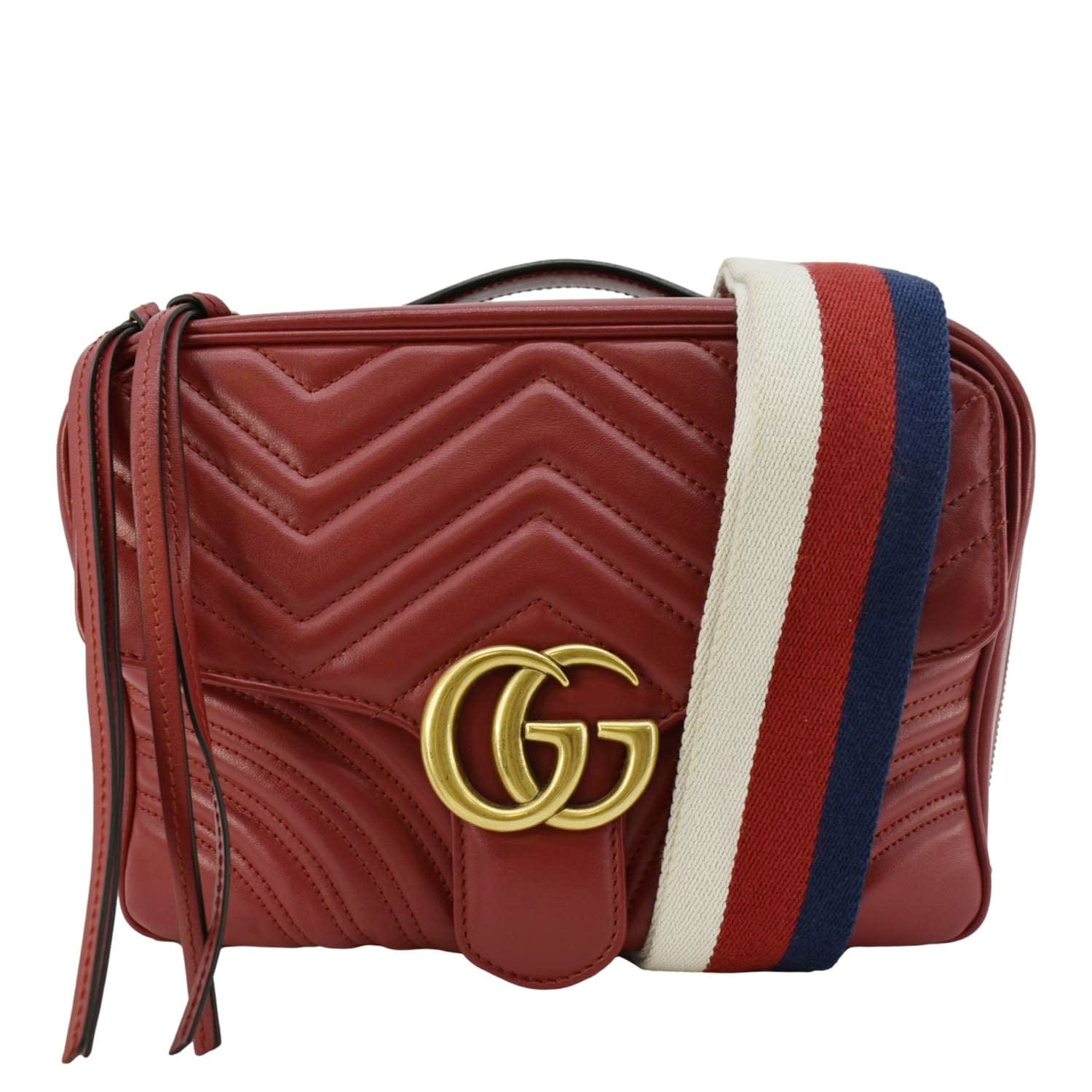 Gucci Marmont Small Shoulder Bag Leather Matelasse