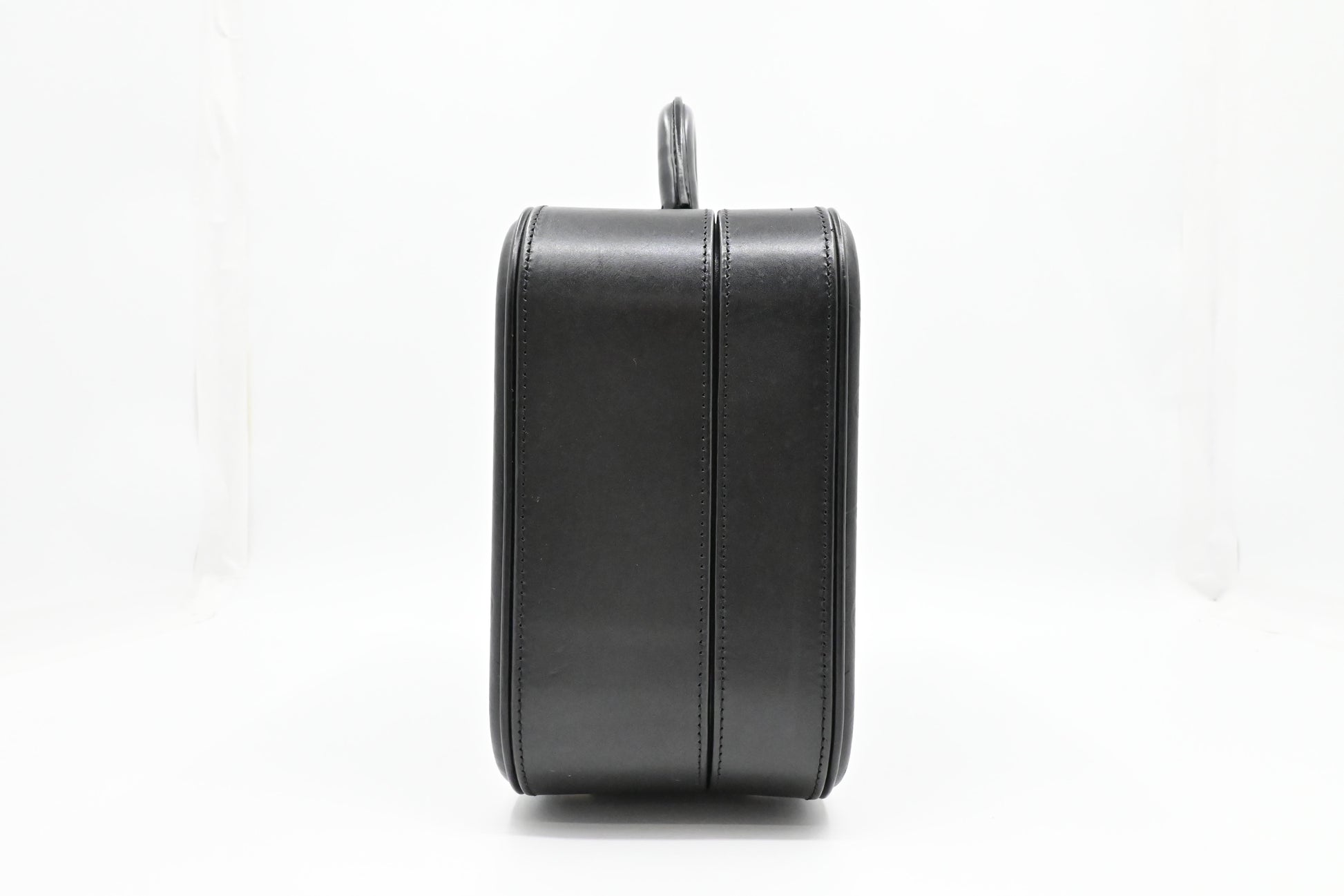 Louis Vuitton Valisette Glace Monogram Black MM Leather Handbag