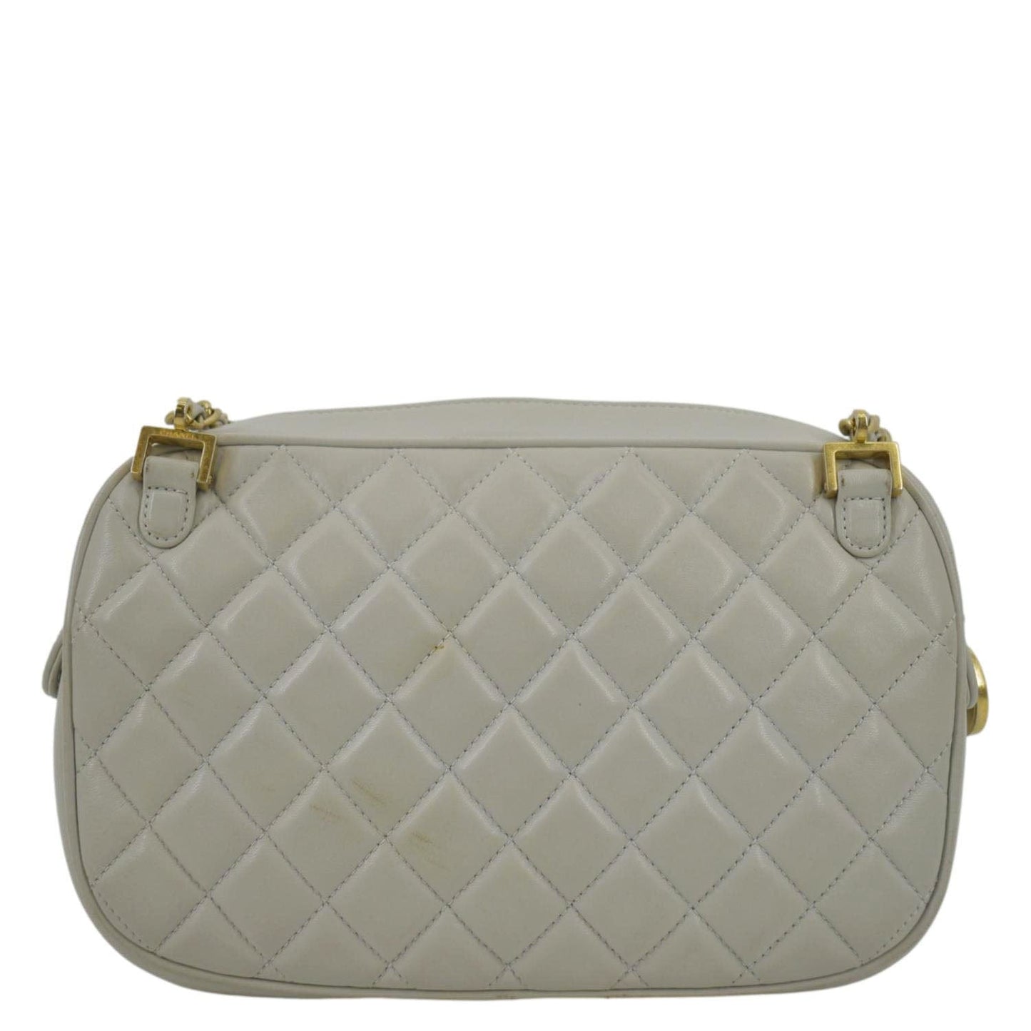 Chanel Misia CC Camera Leather Lambskin Gray Travel Bag