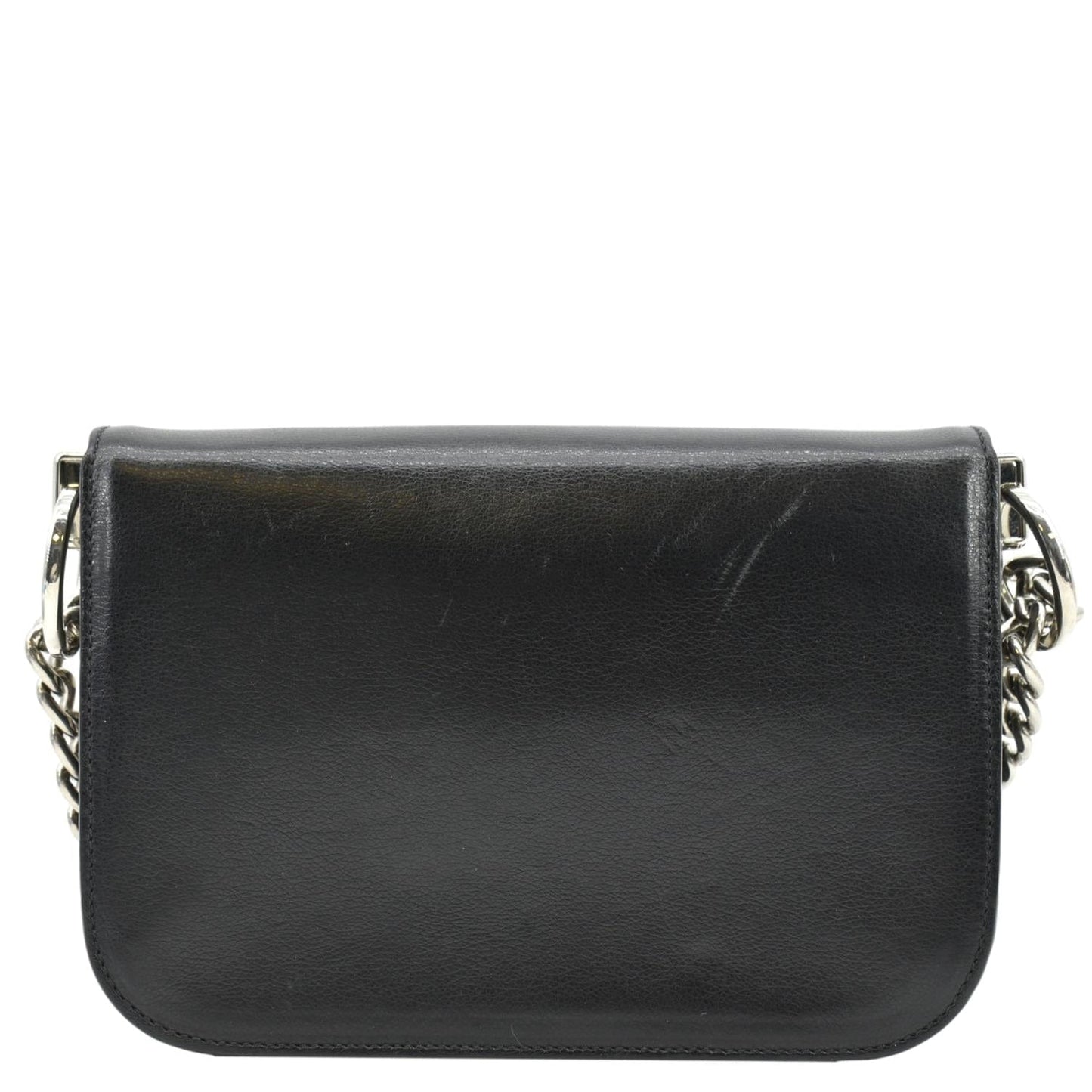 Prada Arcade Glace Calf Crossbody Bag Leather Calf Leather Black